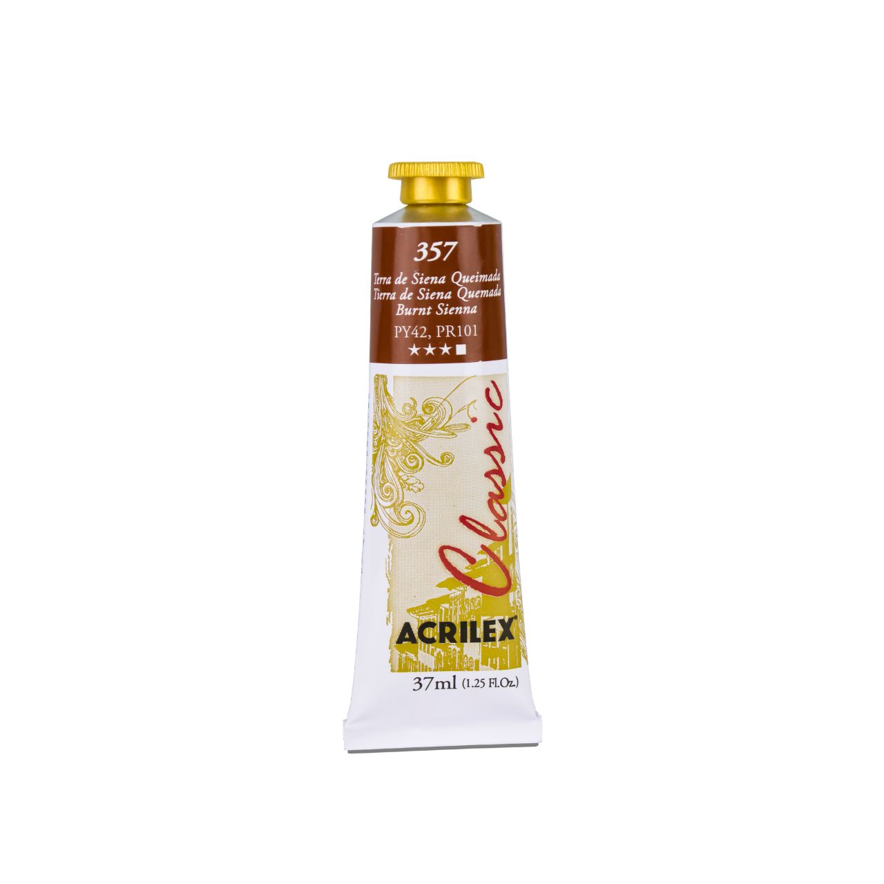ACRILEX OIL COLORS CLASSIC X 37 ML. - TIERRA DE SIENA QUEMADA
