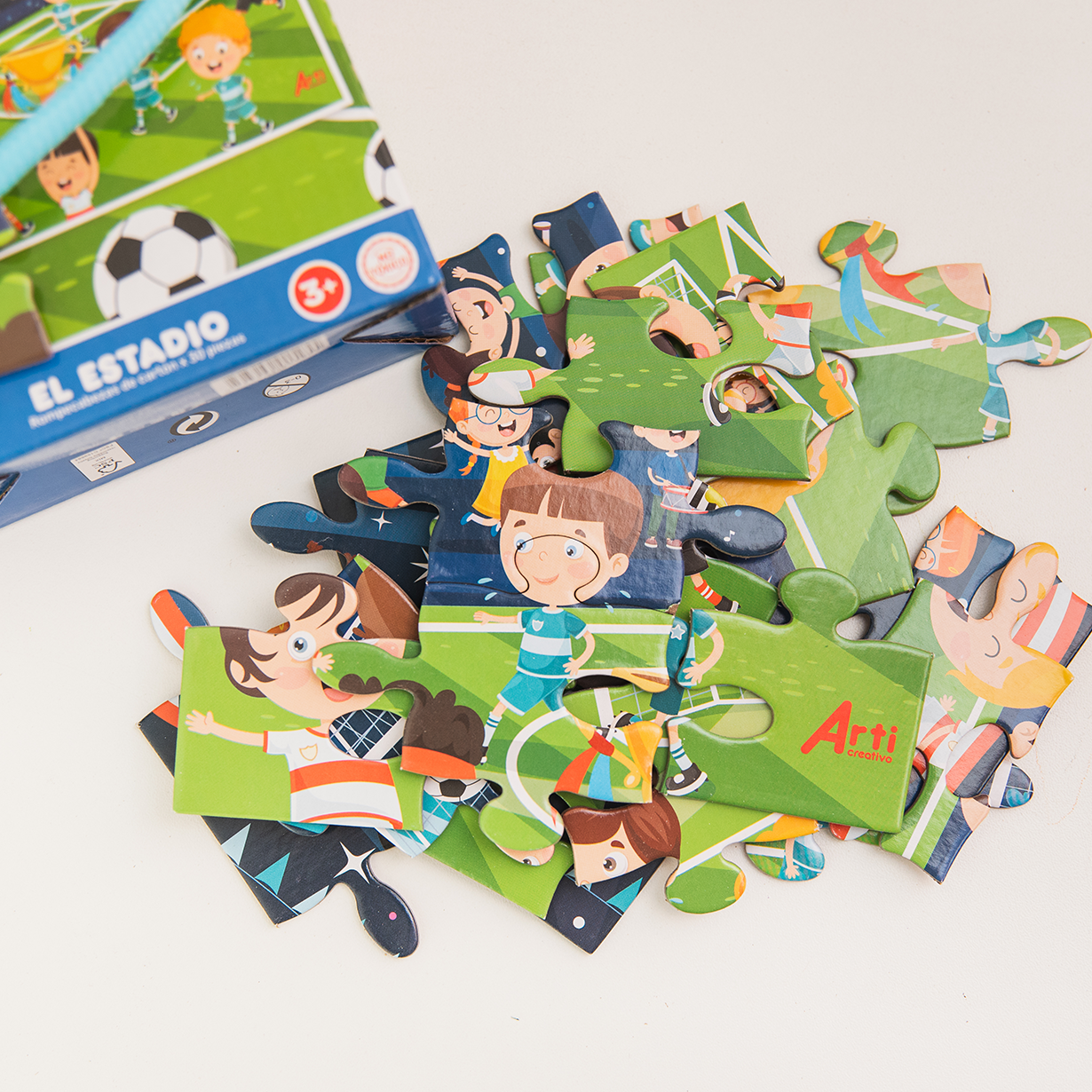 ROMPECABEZAS DE REGALO "EL ESTADIO" X 30 PZAS. ARTI CREATIVO