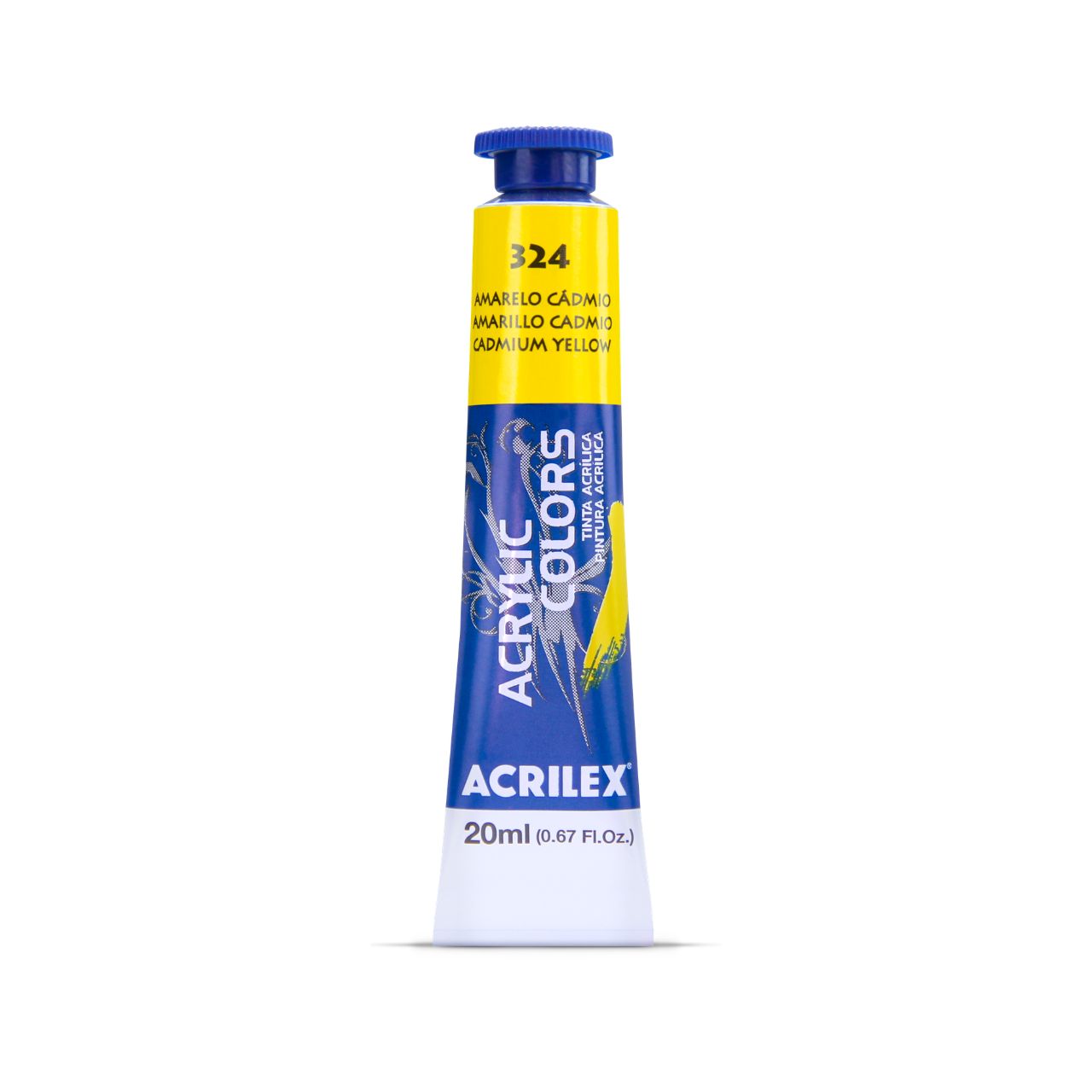 ACRILEX ACRYLIC COLORS X 20 ML. - AMARILLO CADMIO