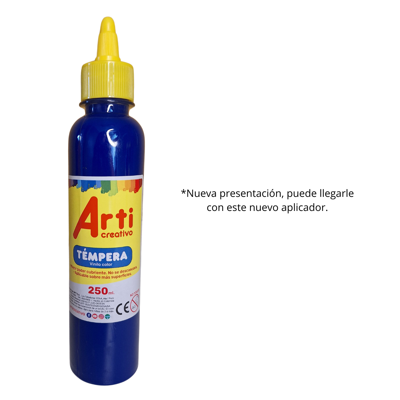 TÉMPERA AZUL X 250 ML. ARTI CREATIVO
