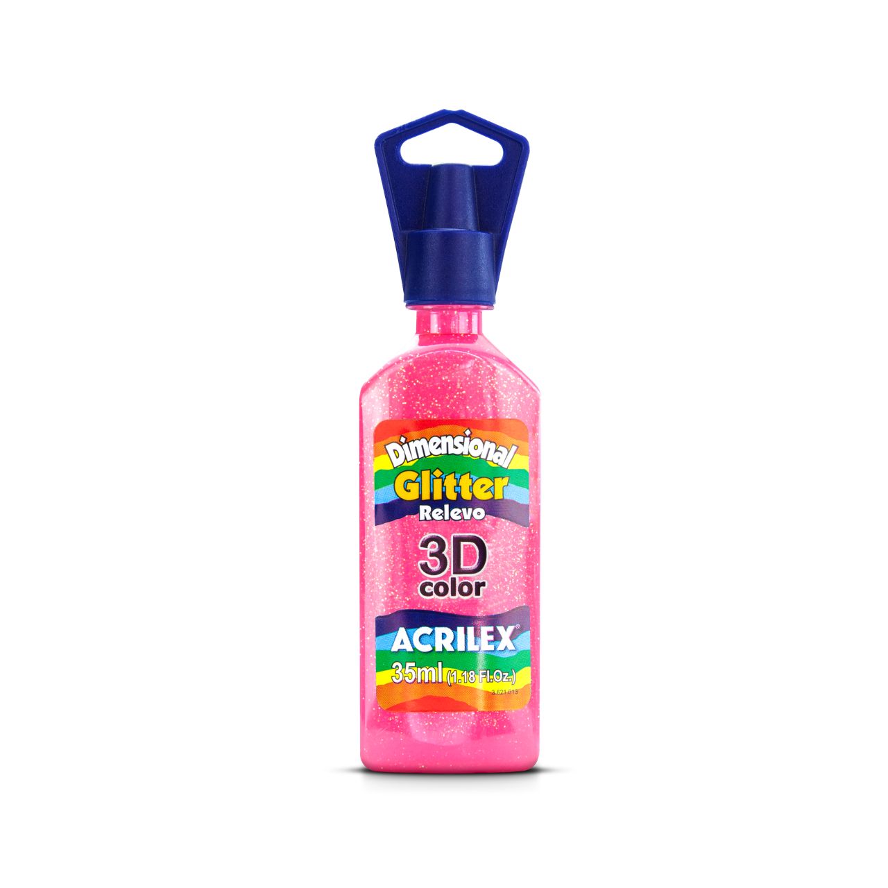 PINTURA ACRILEX DIMENSIONAL GLITTER 3D - ROSADO