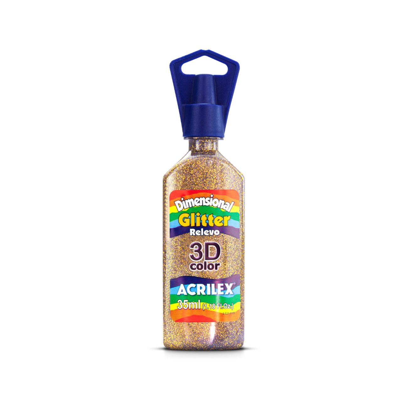 PINTURA ACRILEX DIMENSIONAL GLITTER 3D - ORO