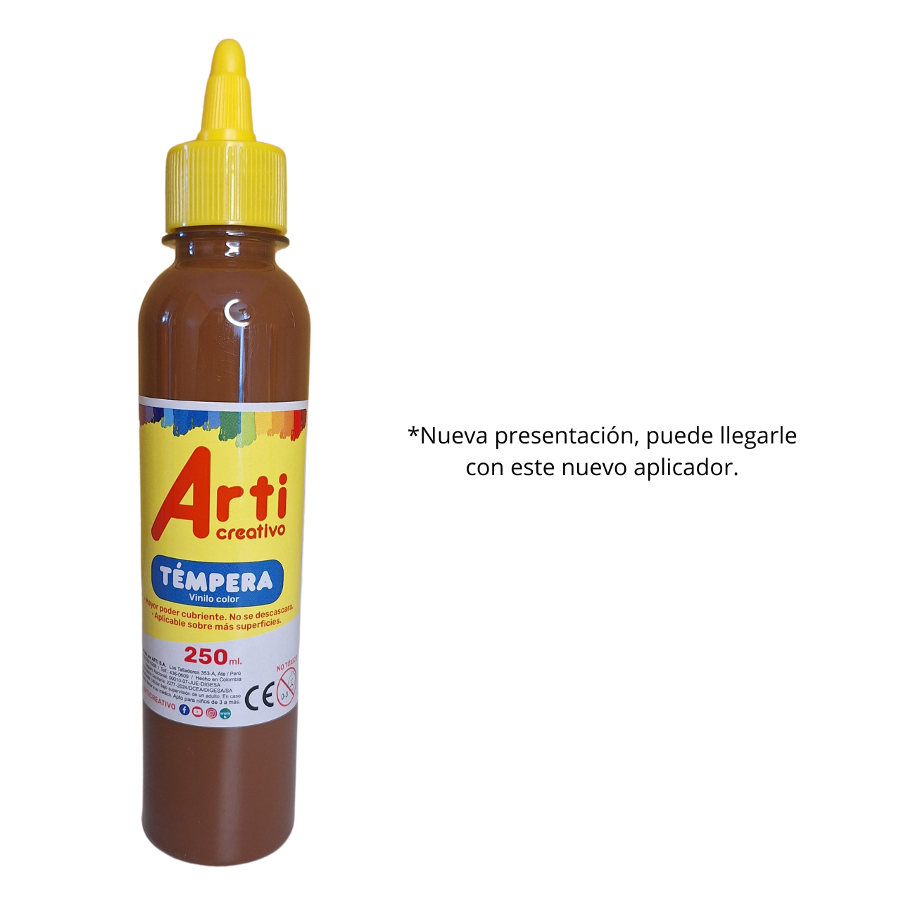 TÉMPERA PLATEADA X 250 ML. ARTI CREATIVO