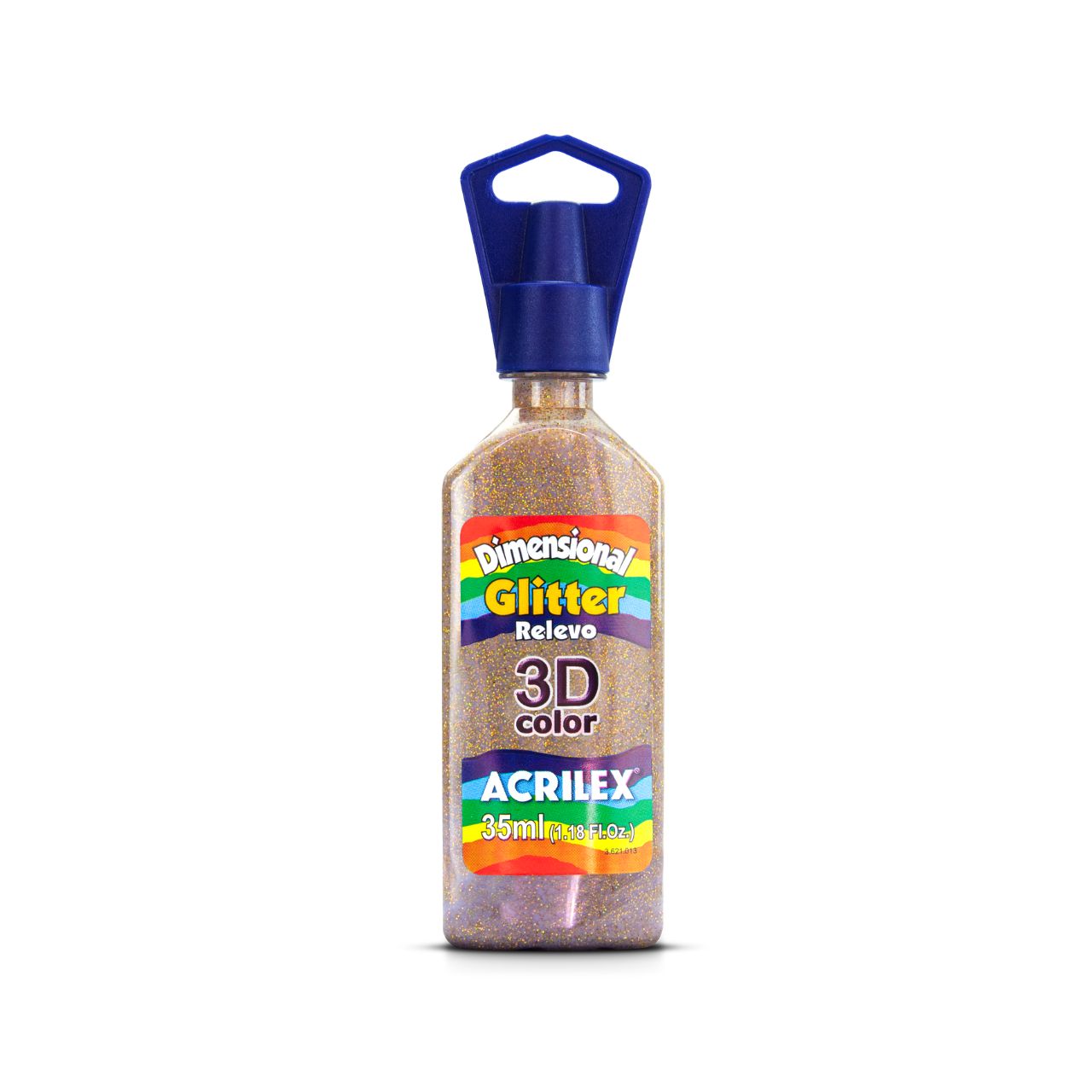 PINTURA ACRILEX DIMENSIONAL GLITTER 3D - AMARILLO