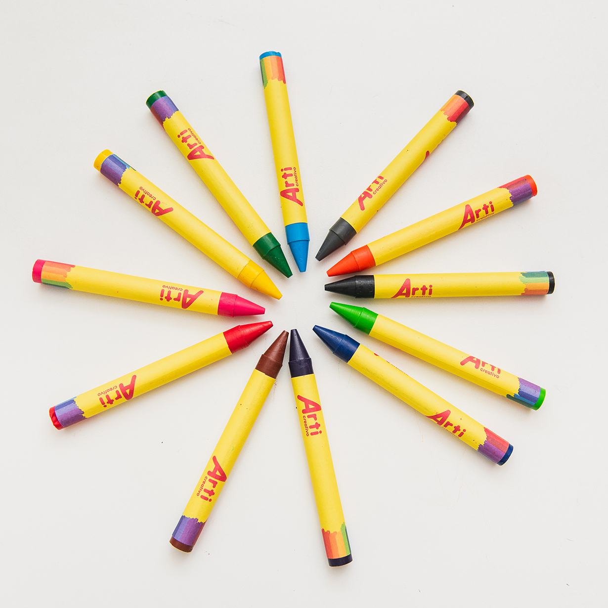 CRAYONES GRUESOS JUMBITO X 12 UND. ARTI CREATIVO