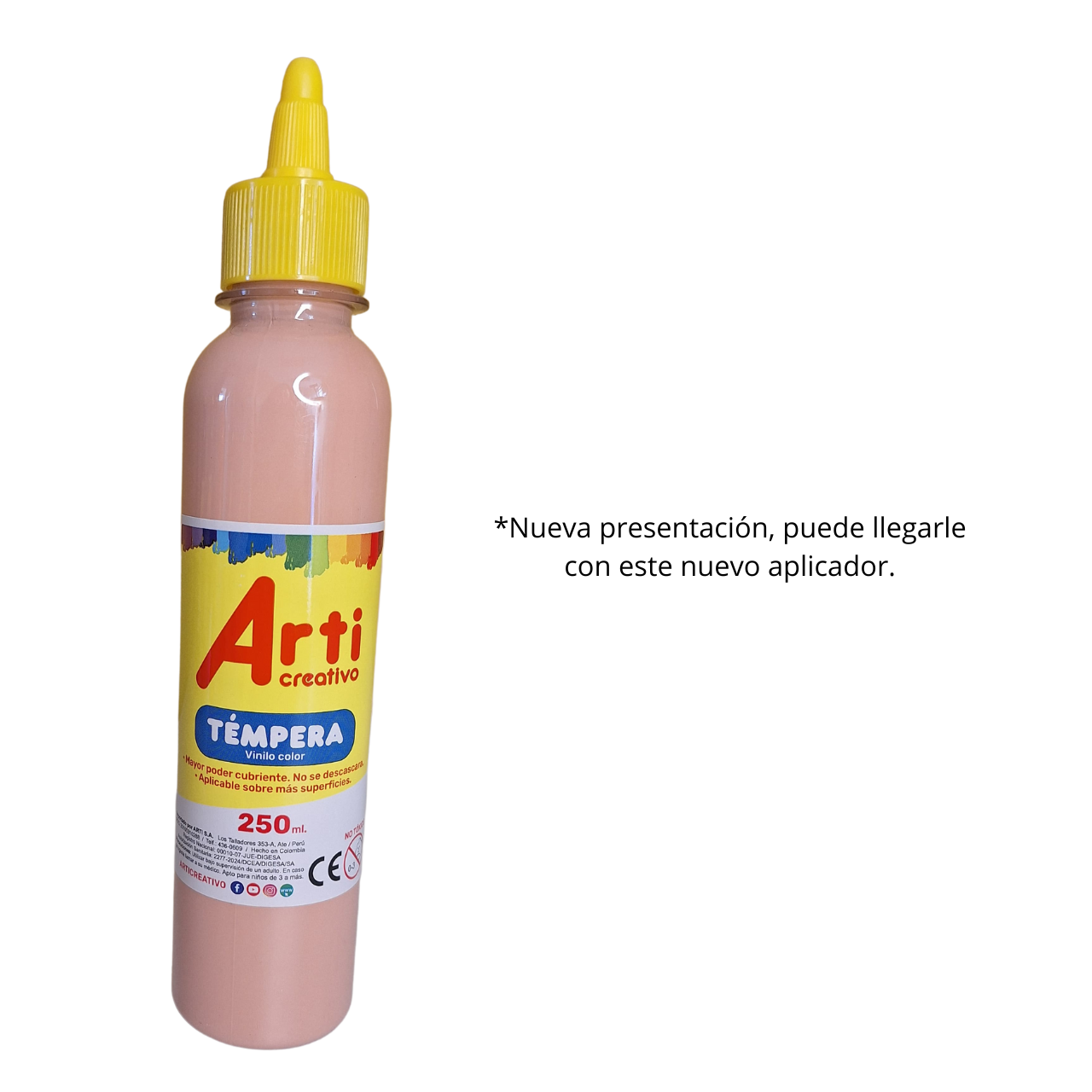 TÉMPERA BLANCA X 250 ML. ARTI CREATIVO