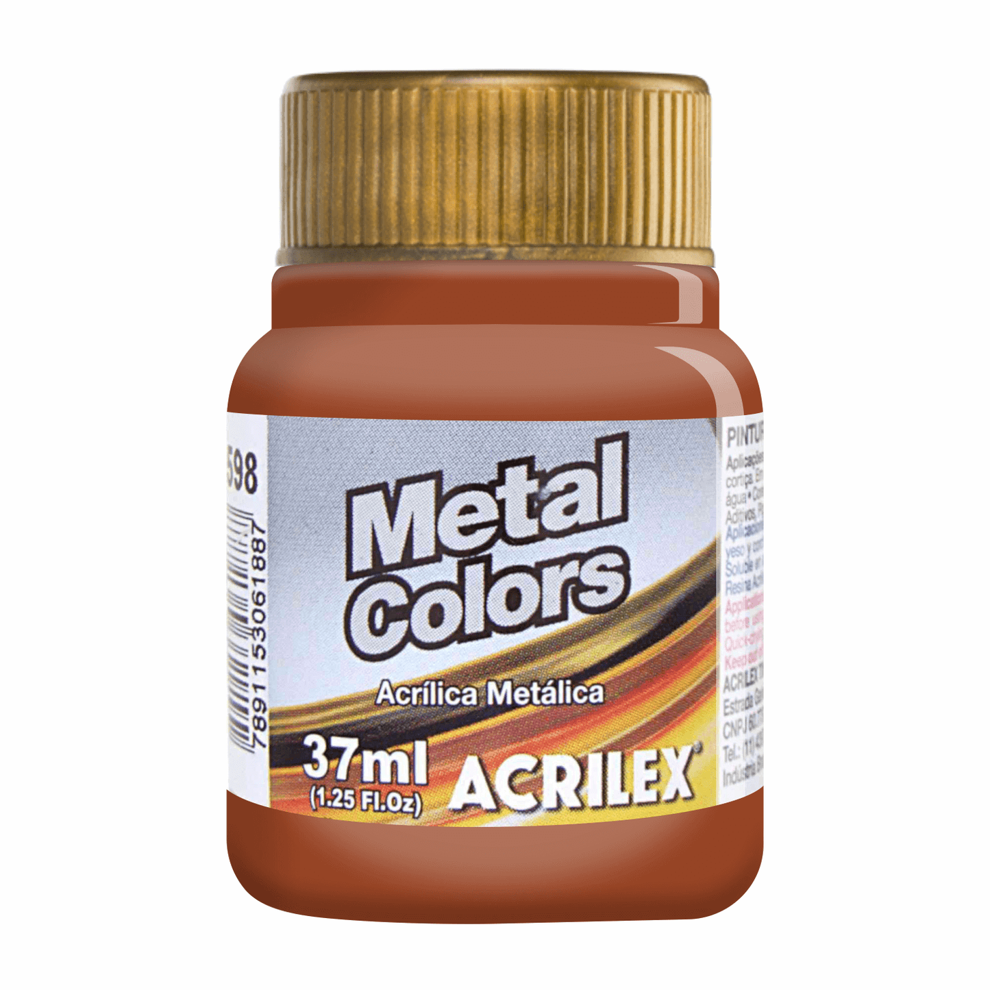 PINTURA ACRÍLICA METÁLICA ACRILEX - COBRE