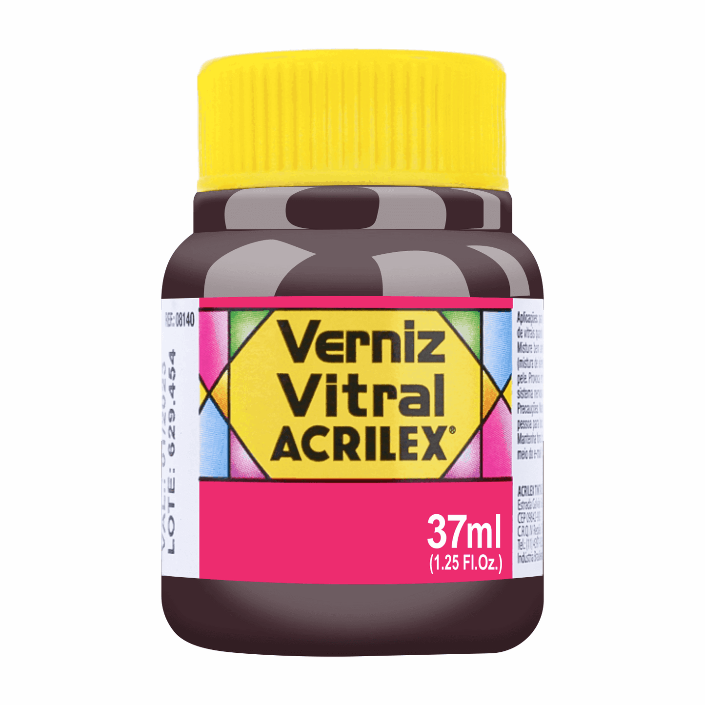 BARNIZ VITRAL ACRILEX - ROSA