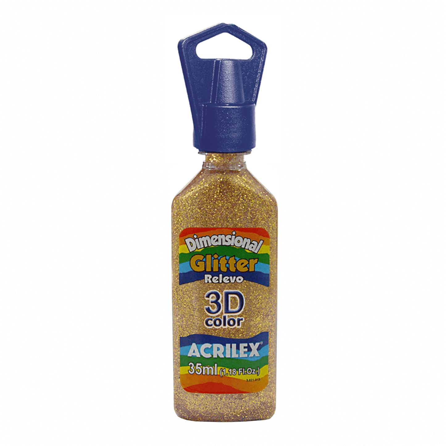 PINTURA ACRILEX DIMENSIONAL GLITTER 3D - AMARILLO