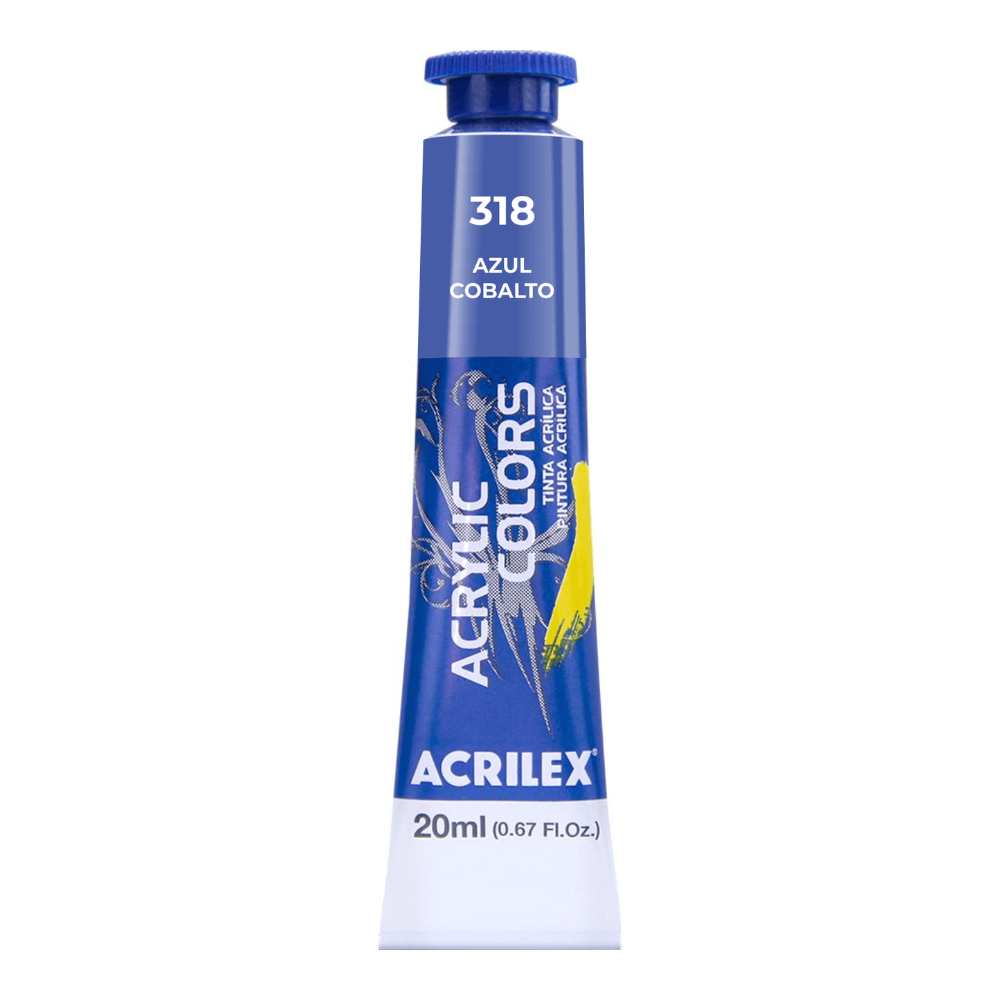 ACRILEX ACRYLIC COLORS X 20 ML. - AZUL COBALTO