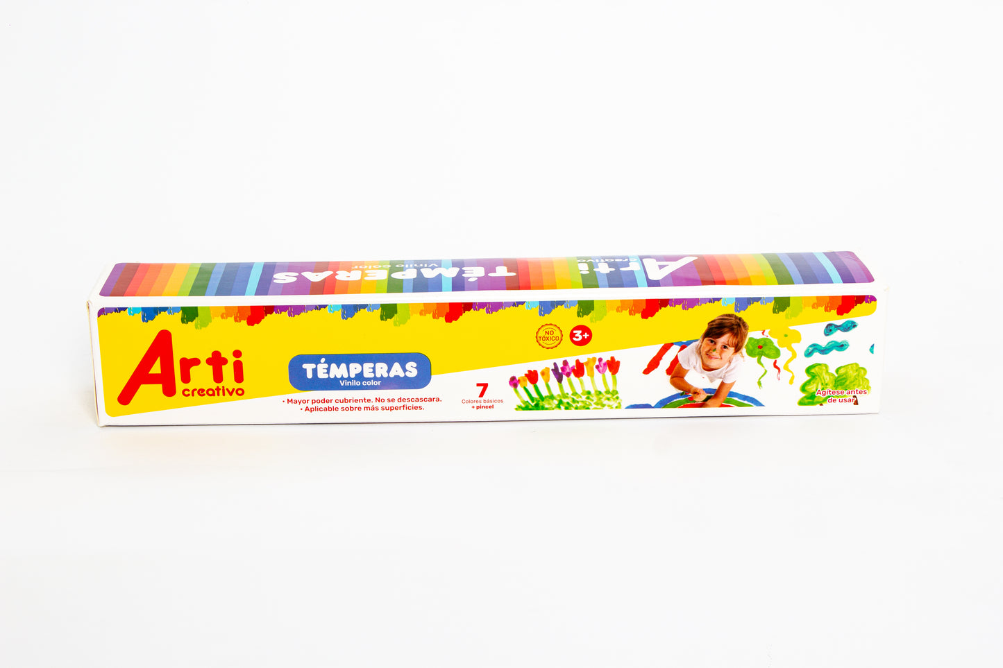 TÉMPERAS ARTI CREATIVO - CAJA X 7 UND. + 1 PINCEL