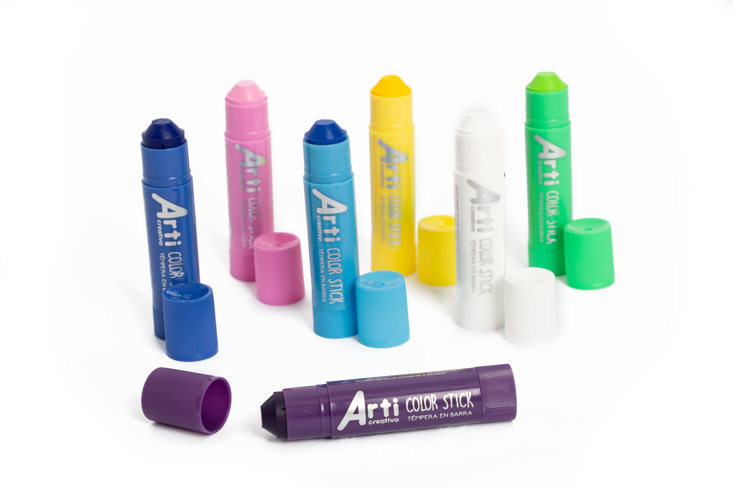 TÉMPERAS EN BARRA "COLOR STICK" ARTI CREATIVO - FANCY X 7 UND.