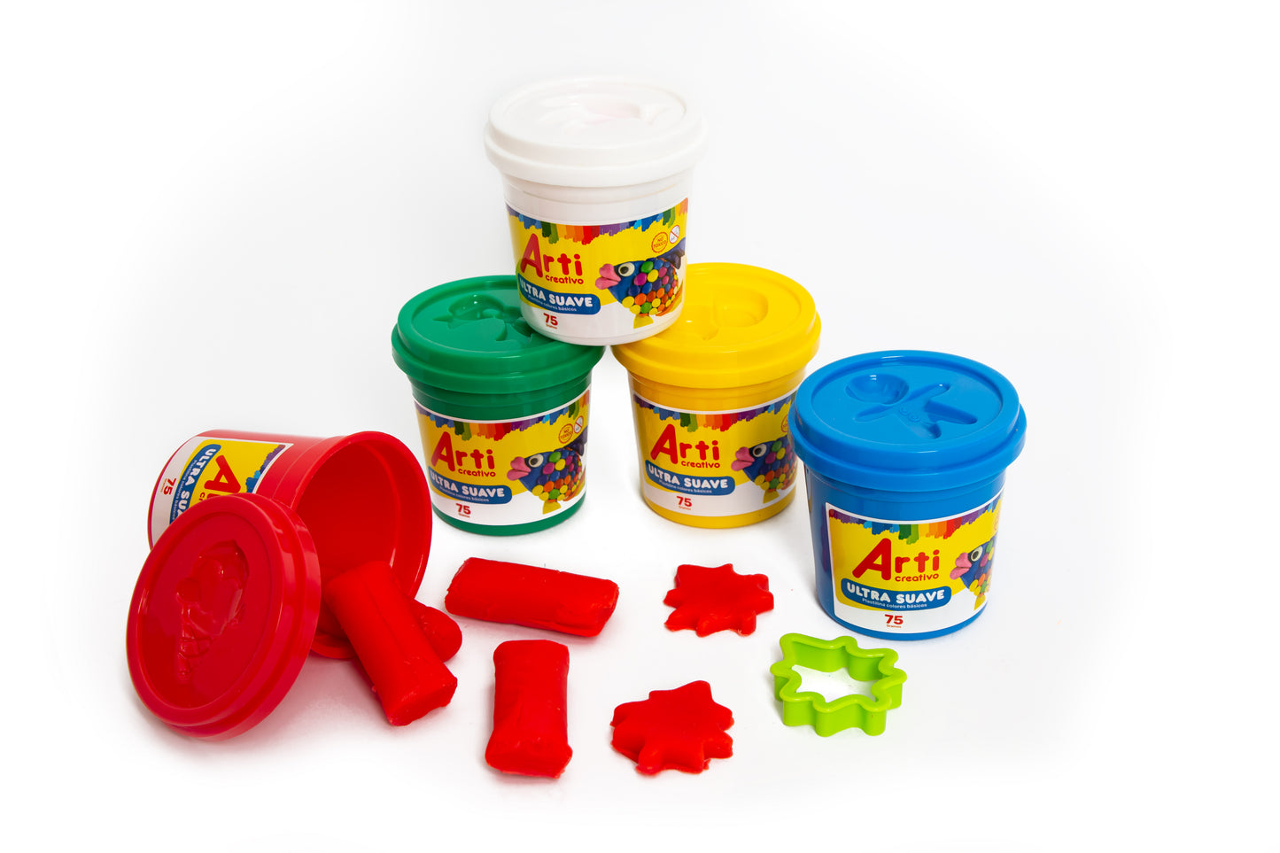 PLASTILINA ULTRA SUAVE ARTI CREATIVO - BÁSICO X 5 UND.