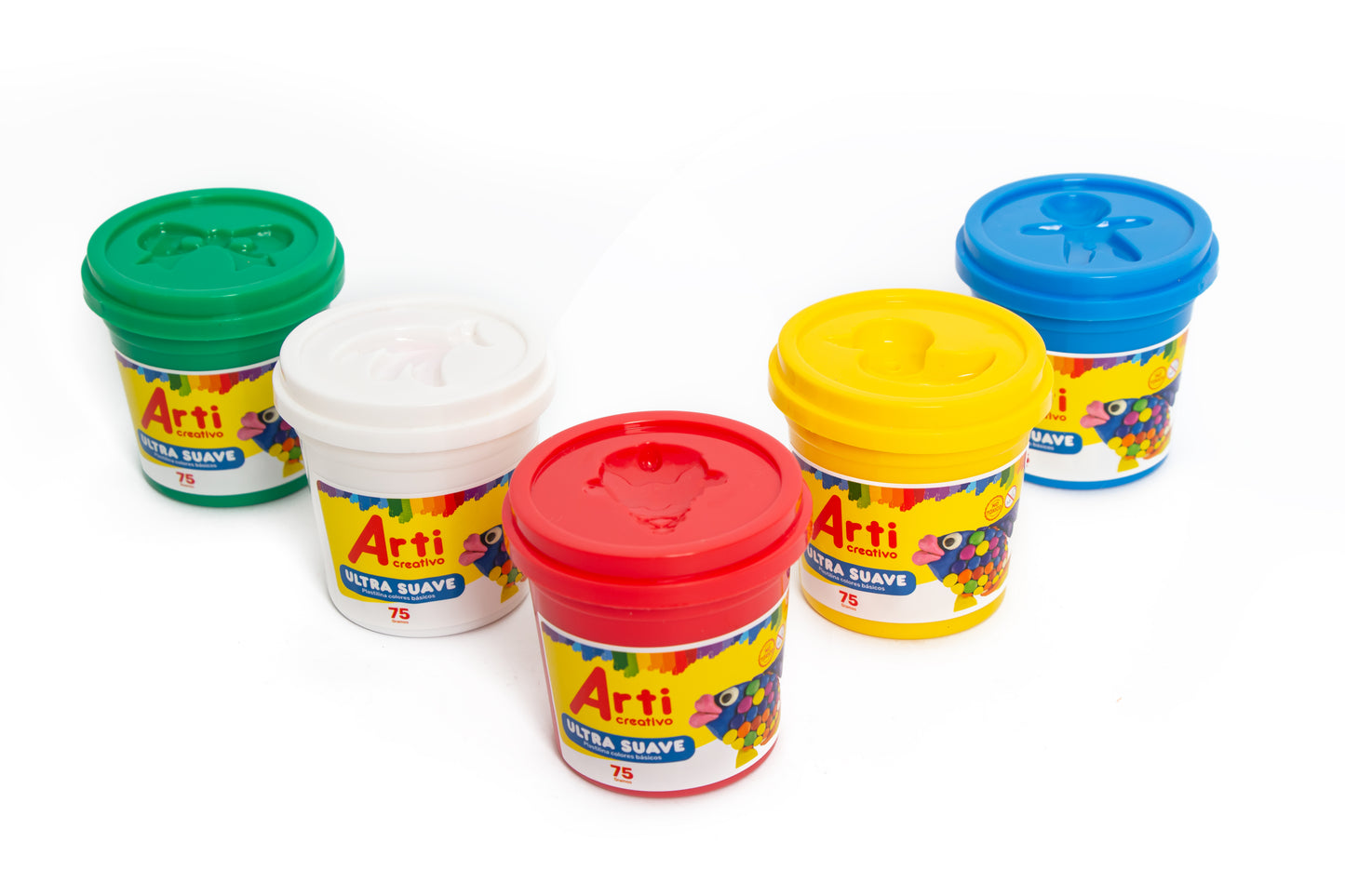 PLASTILINA ULTRA SUAVE ARTI CREATIVO - BÁSICO X 5 UND.