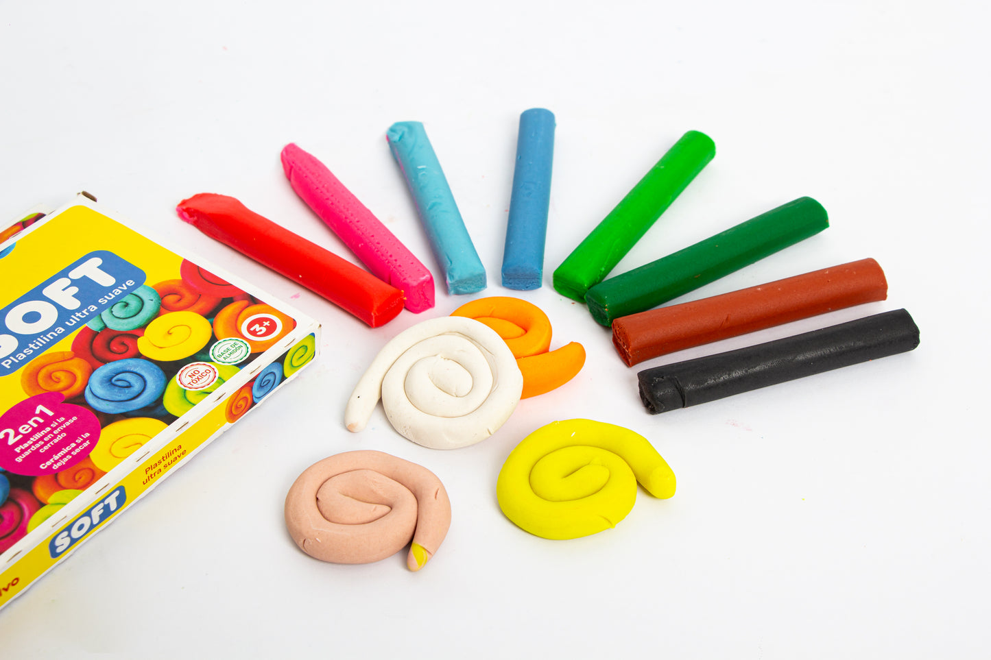 PLASTILINA ULTRA SUAVE "SOFT" ARTI CREATIVO - (NEON Y BÁSICO) ARTI CREATIVO