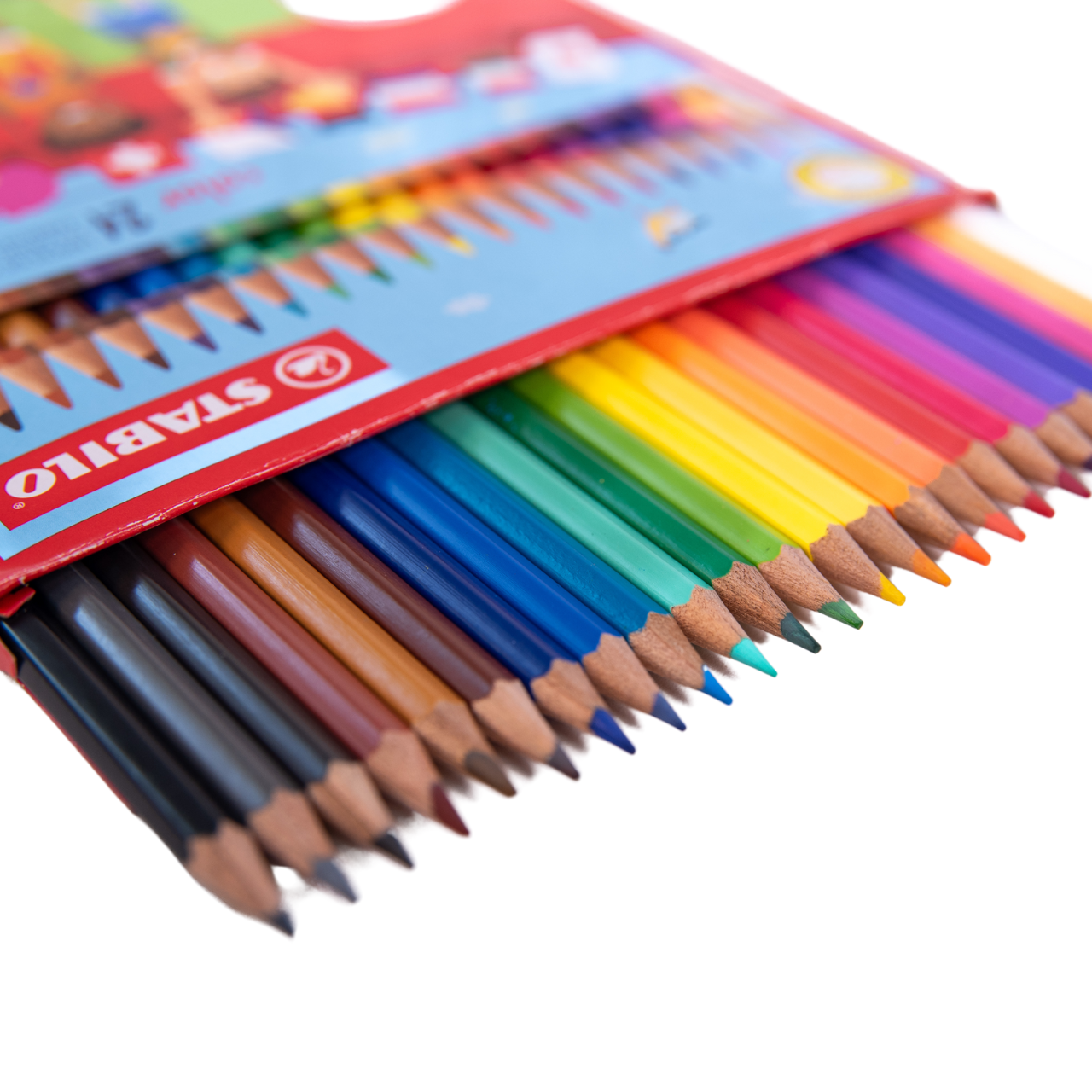 LÁPICES DE COLORES STABILO X 24 UND.