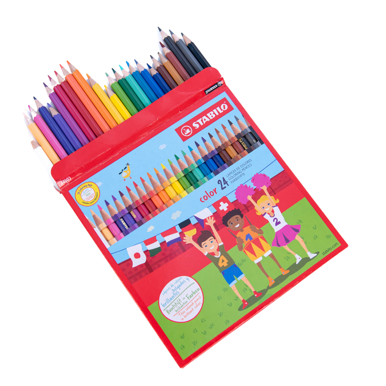 LÁPICES DE COLORES STABILO X 24 UND.