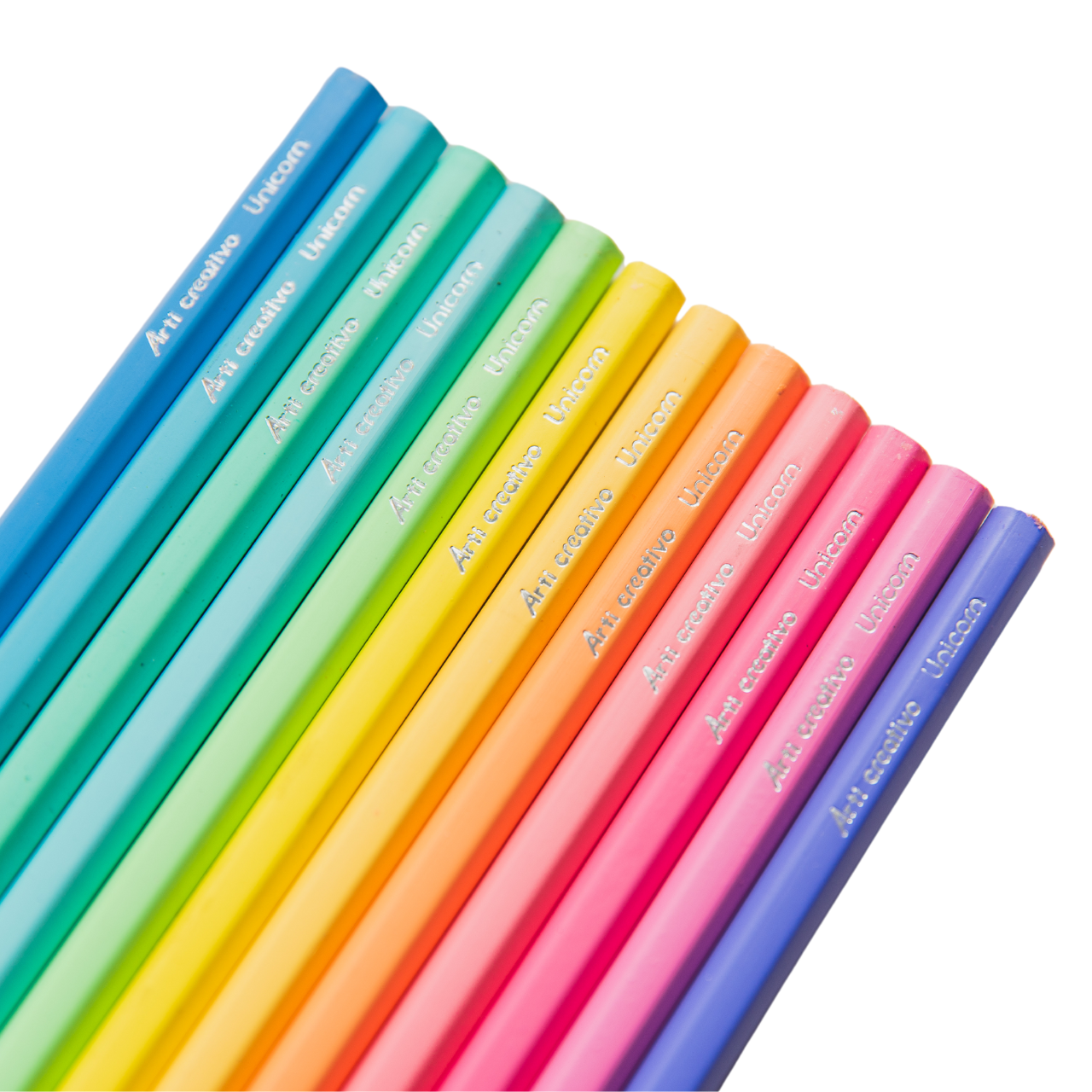 LÁPICES DE COLOR PASTEL "UNICORN" X 12 UND. ARTI CREATIVO