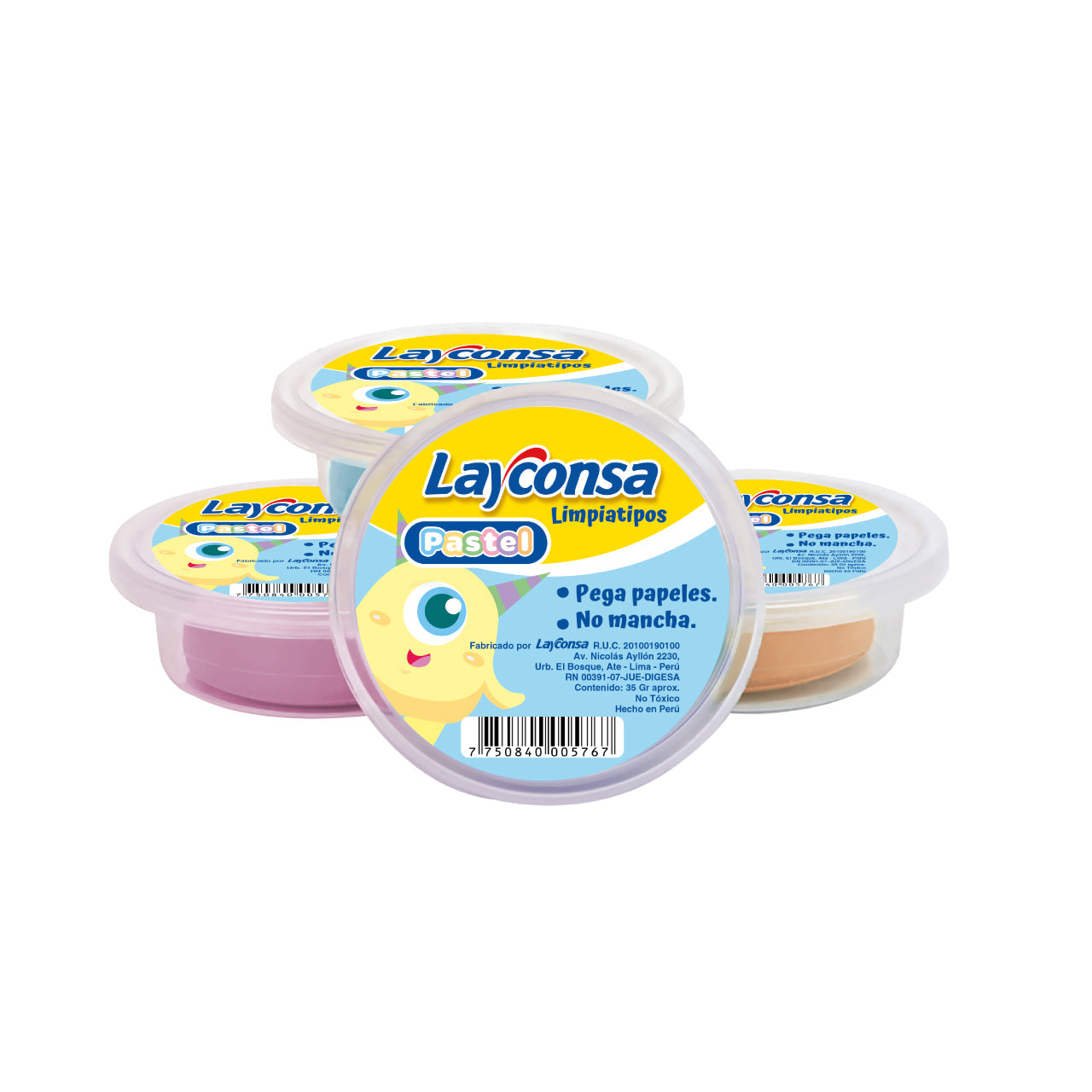 Limpiatipos Layconsa Pastel x 35 gr.