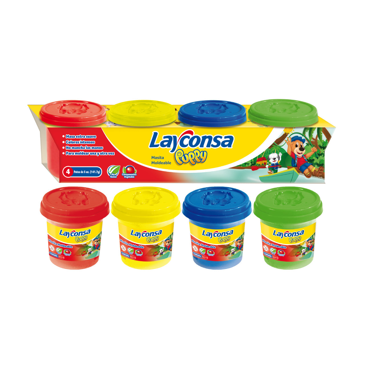 Masa para moldear Layconsa 4 x 5oz