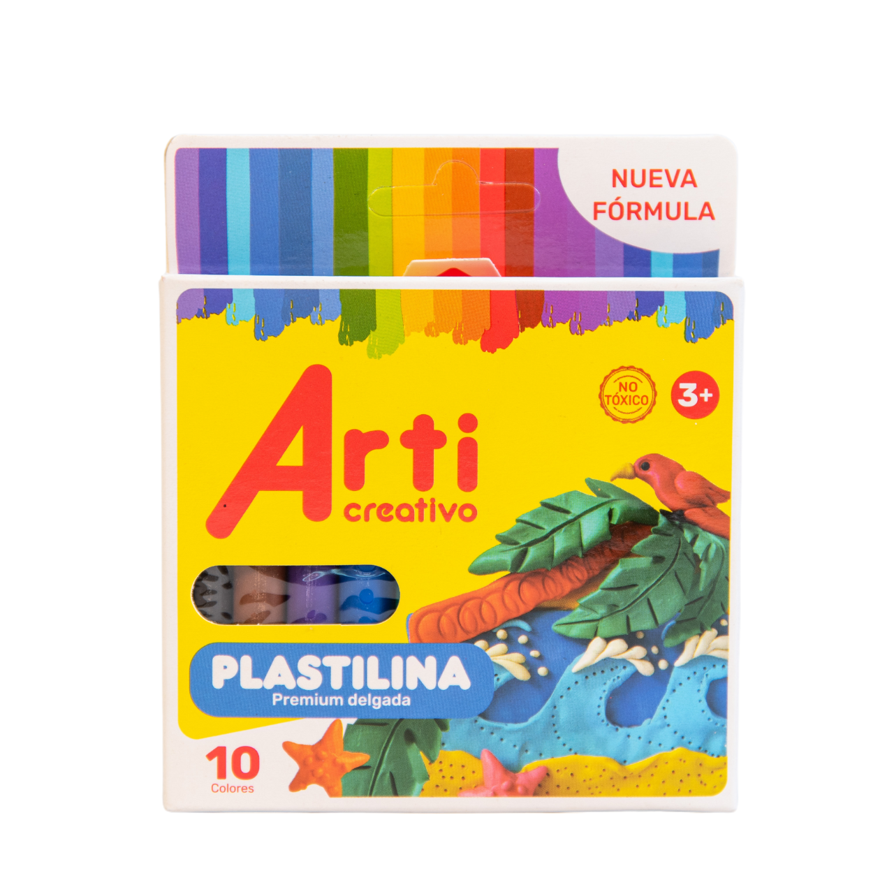 PLASTILINA DELGADA ARTI CREATIVO X 10 UND.