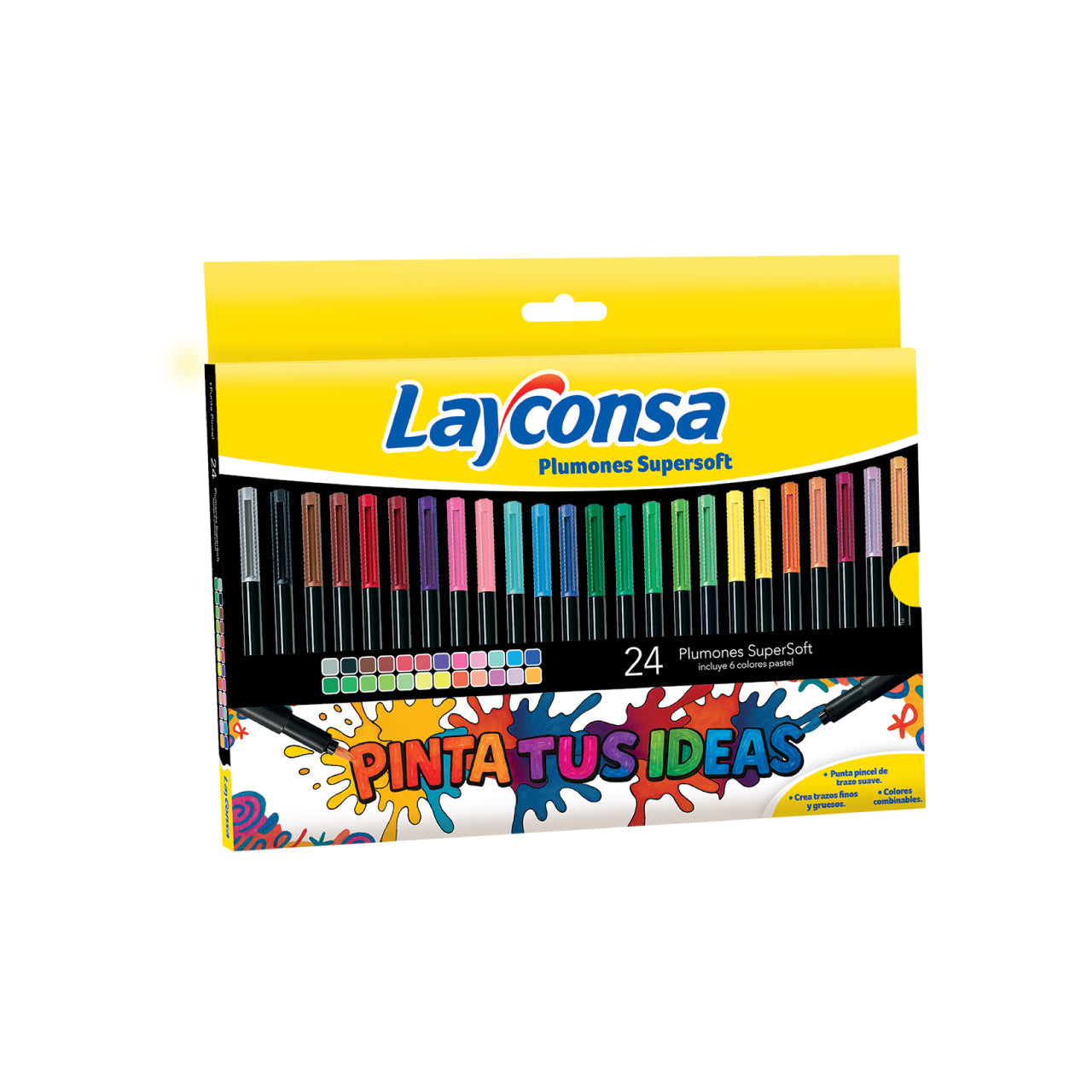 Plumones Layconsa Super Soft x 24