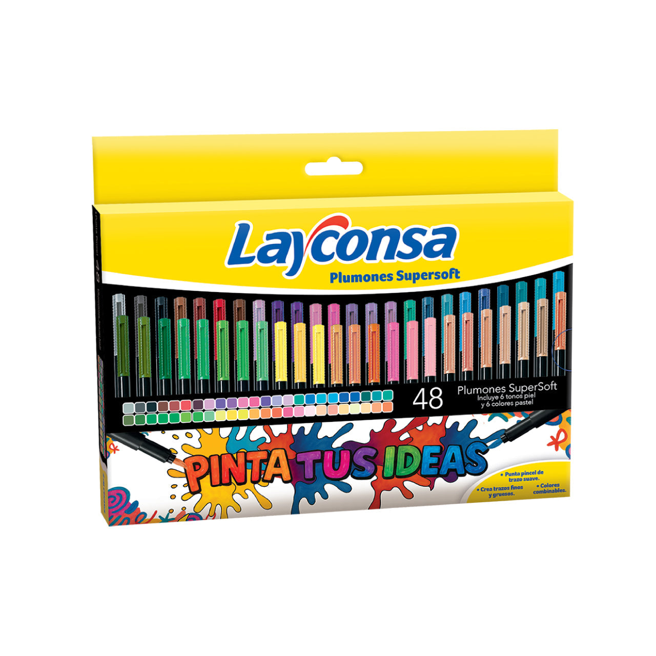Plumones Layconsa Super Soft x 48