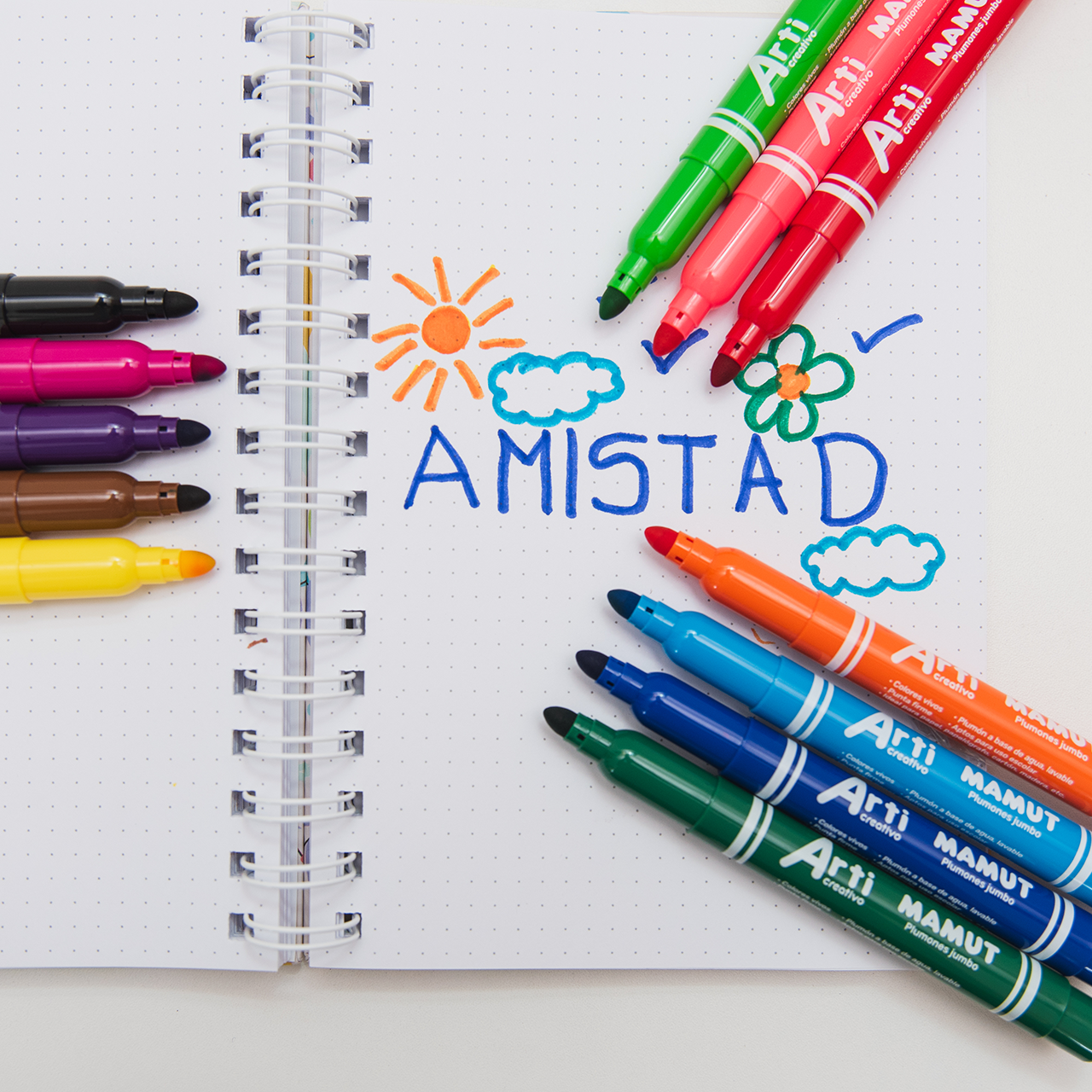 PLUMONES JUMBO "MAMUT" ARTI CREATIVO X 12 UND.