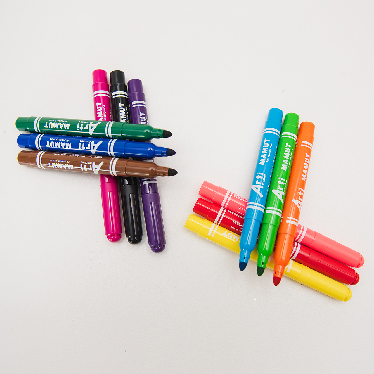 PLUMONES JUMBO "MAMUT" ARTI CREATIVO X 12 UND.