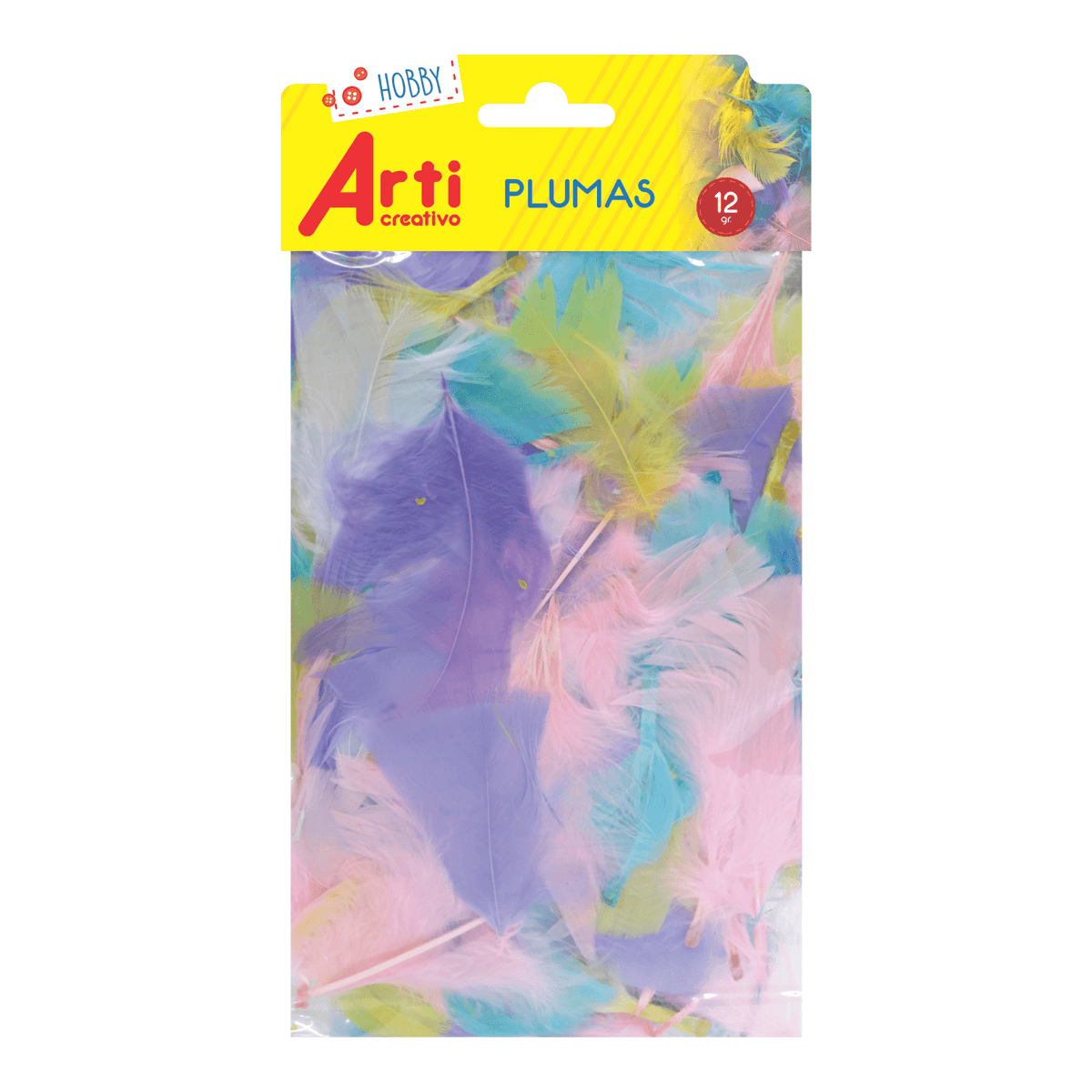 PLUMAS DE COLORES ARTI CREATIVO 12 GRAMOS