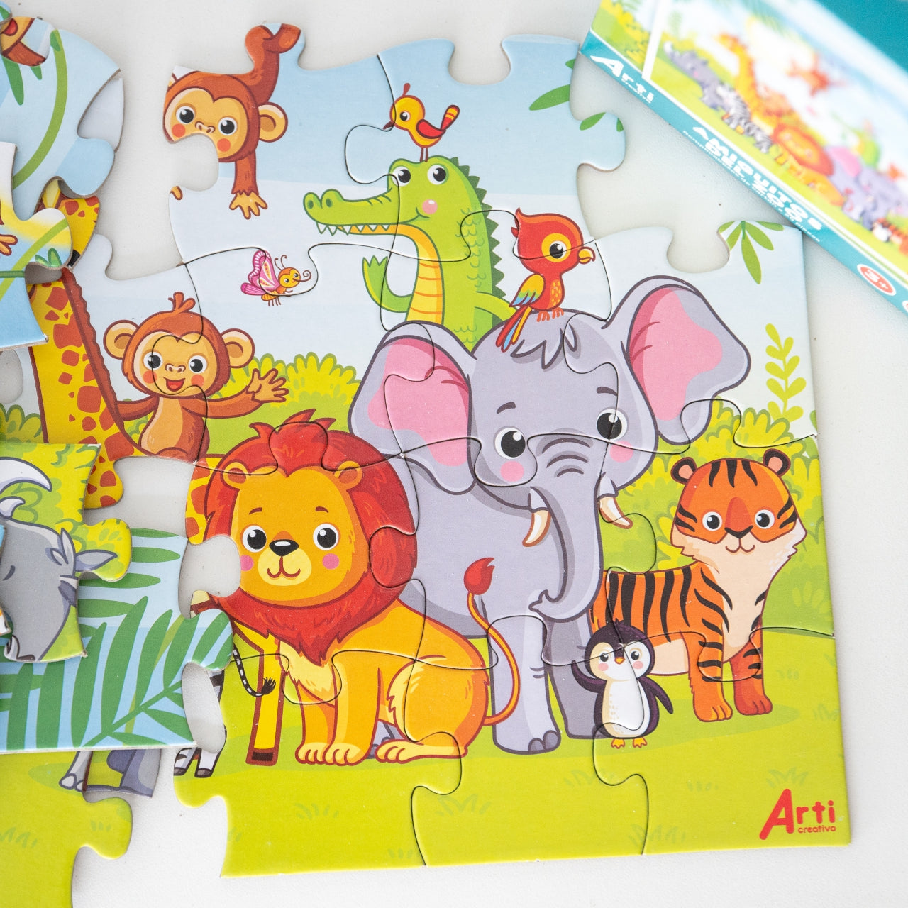 ROMPECABEZAS CARTON X 25PZA AMIGUITOS DEL ZOO 22X22CM