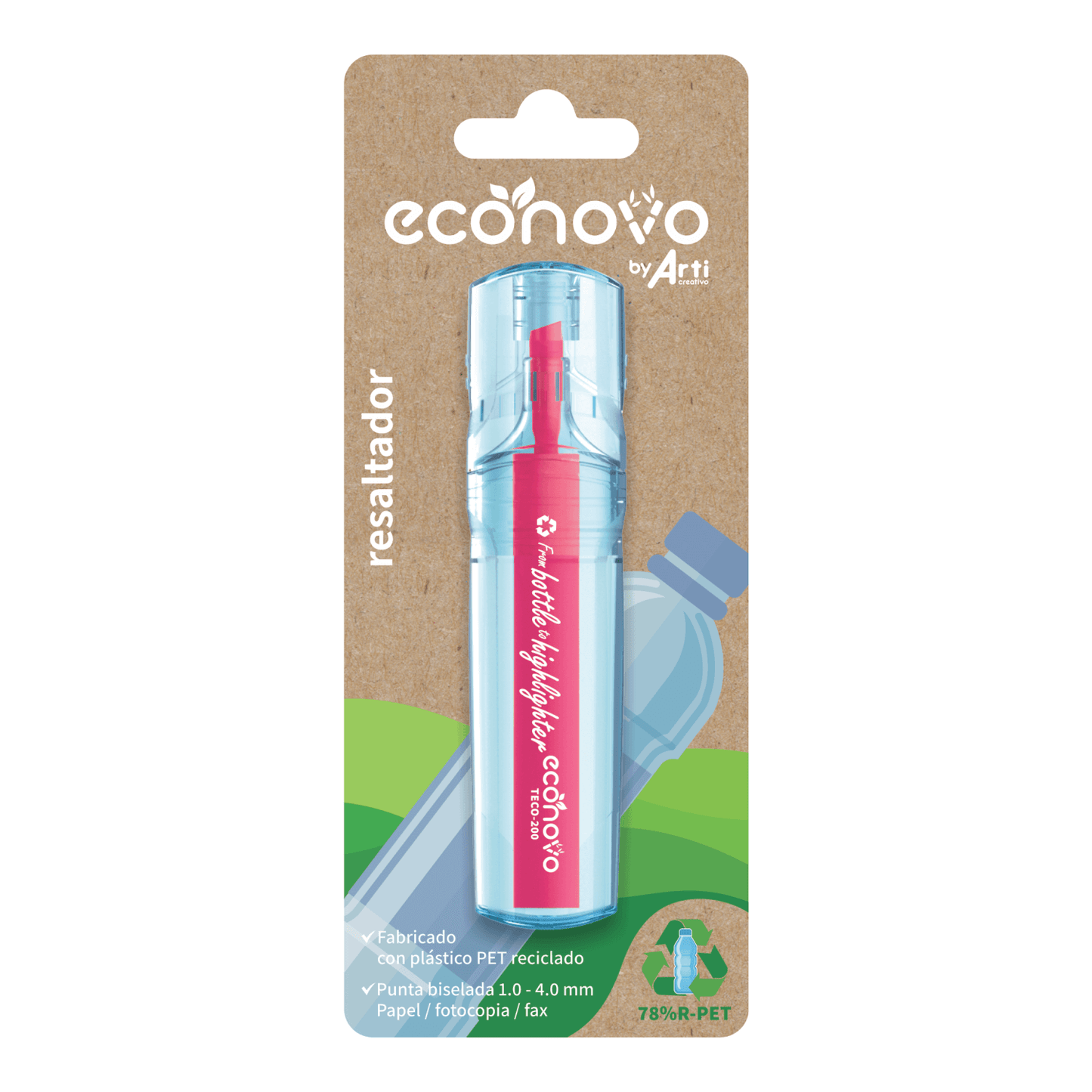 RESALTADOR "ECONOVO" MAGENTA - BLISTER X 1 UND.