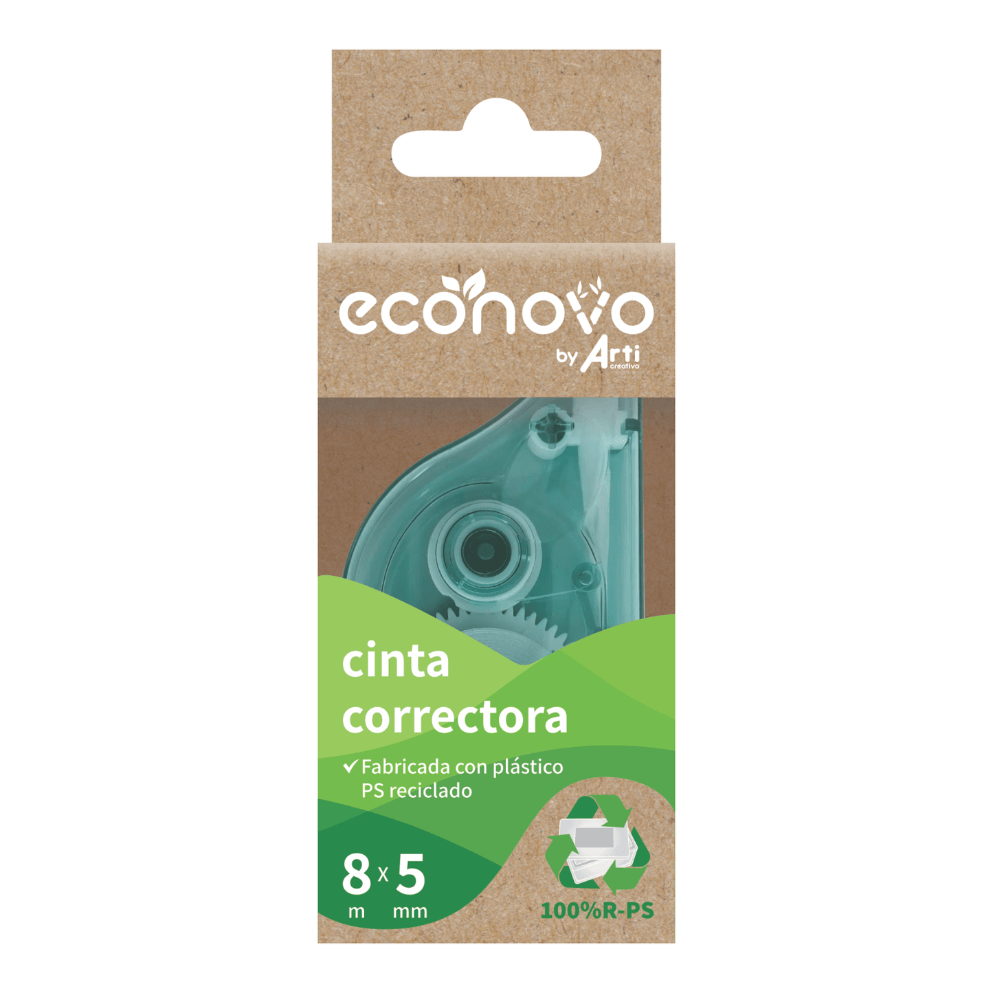 CORRECTOR EN CINTA "ECONOVO" 8M X 5 MM. - X 1 UND.