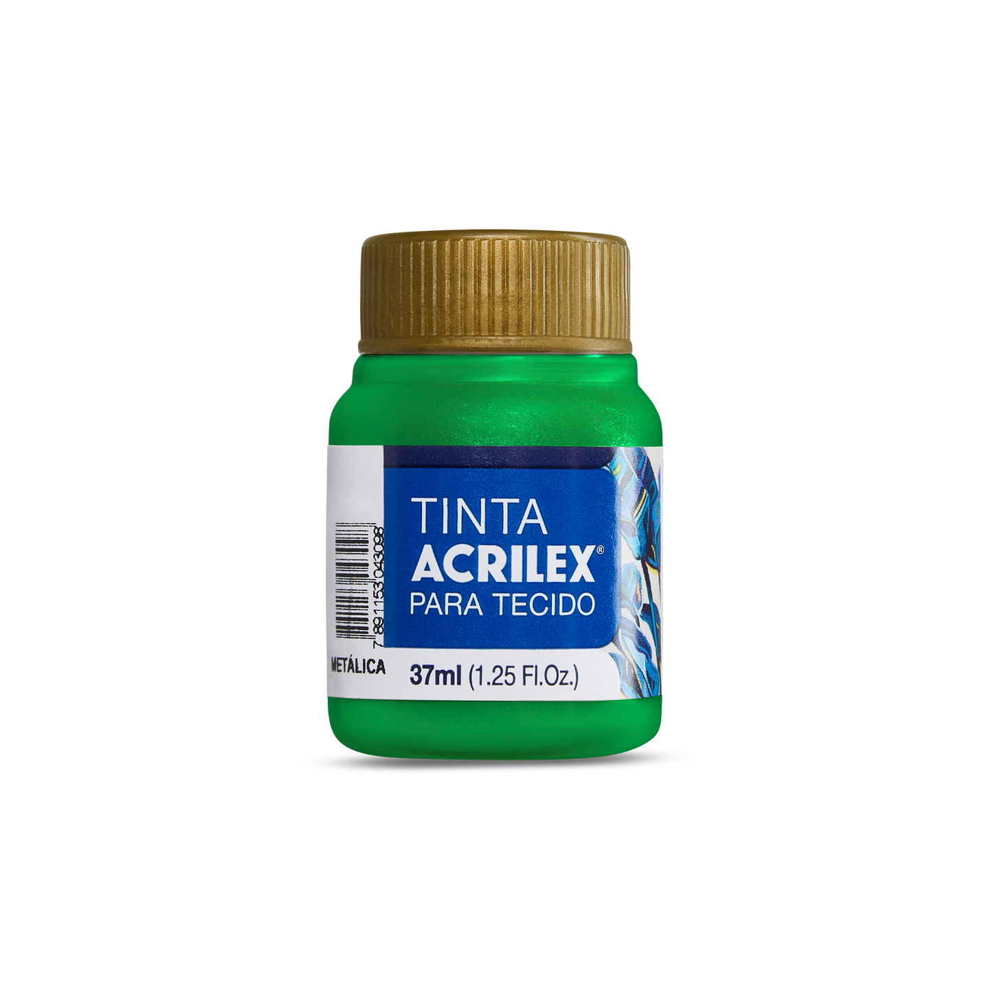 PINTURA METÁLICA PARA TELA ACRILEX - VERDE MUSGO