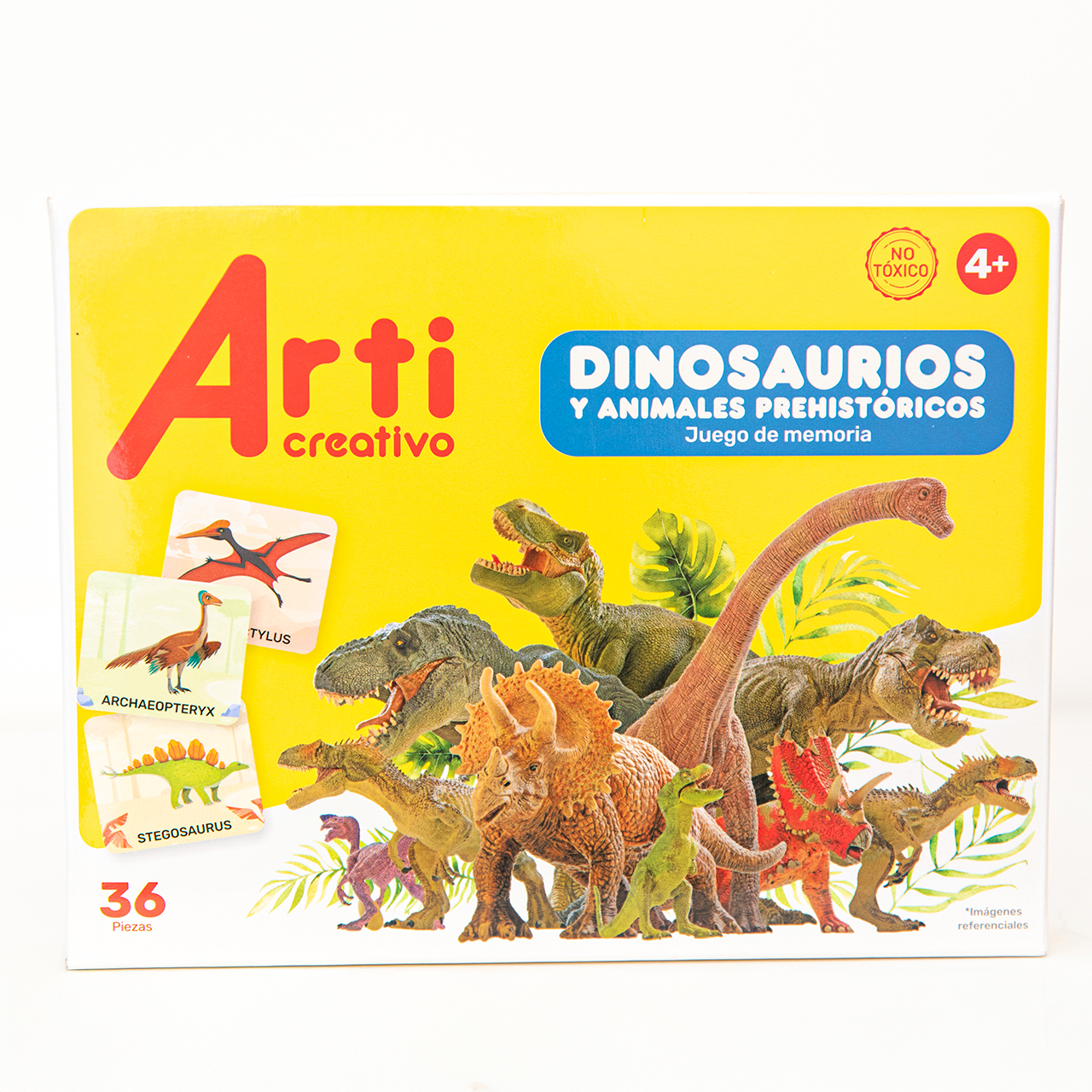 JUEGO DE MEMORIA "DINOSAURIOS" X 36 PZAS. ARTI CREATIVO