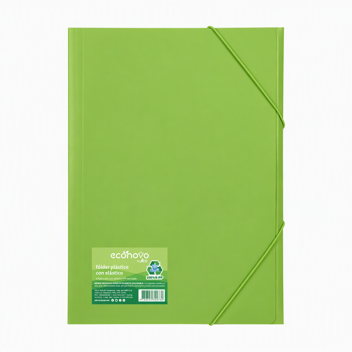 FOLDER A4 PLÁSTICO CON ELÁSTICO ECONOVO