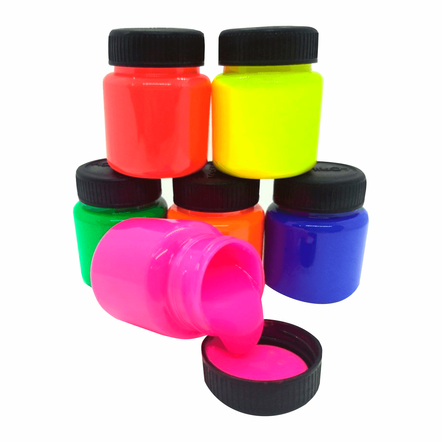 PINTURA ACRÍLICA NEON "ACRILEX" X 6 UND.