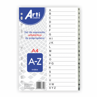 SEPARADOR ALFABETICO A-4 (A-Z) ARTI CREATIVO
