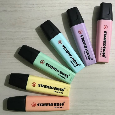 RESALTADORES STABILO "BOSS PASTEL" X 6 UND.