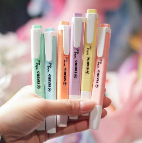 RESALTADORES STABILO "SWING COOL" PASTEL X 6 UND.