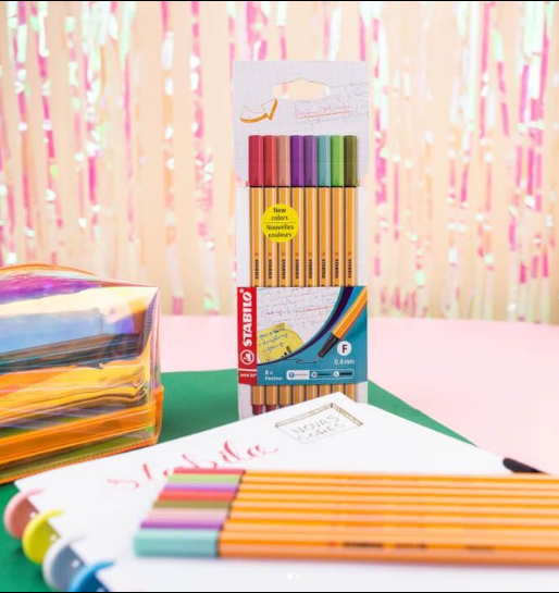 STABILO FINE PEN "POINT 88" SOFT X 8 UND