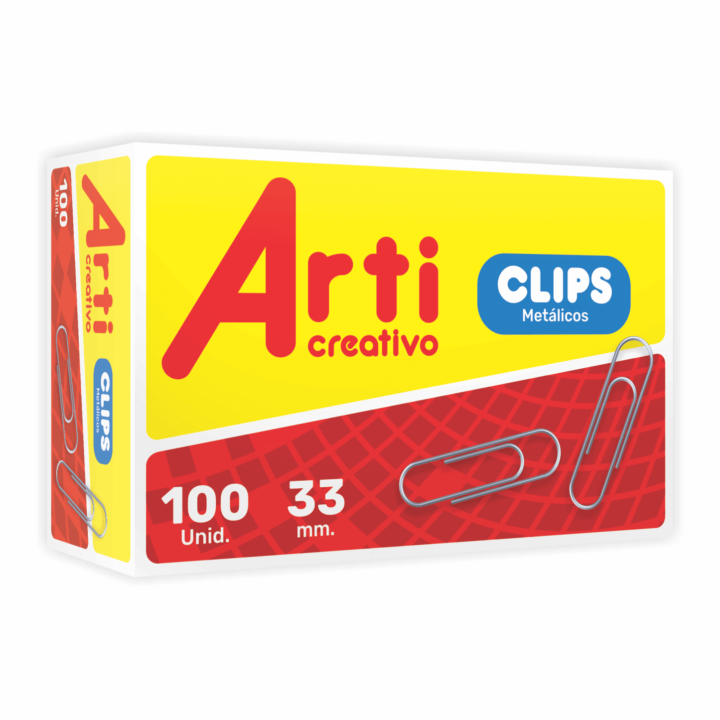 CLIPS METÁLICOS X 100 UND. ARTI CREATIVO
