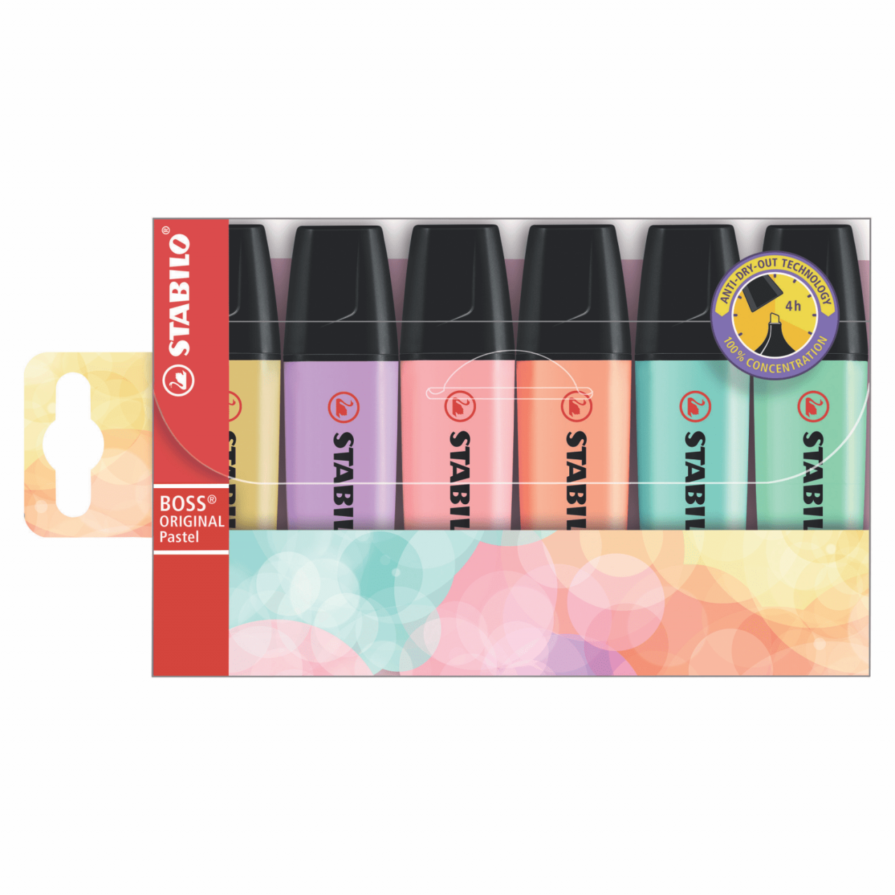 RESALTADORES STABILO "BOSS PASTEL" X 6 UND.