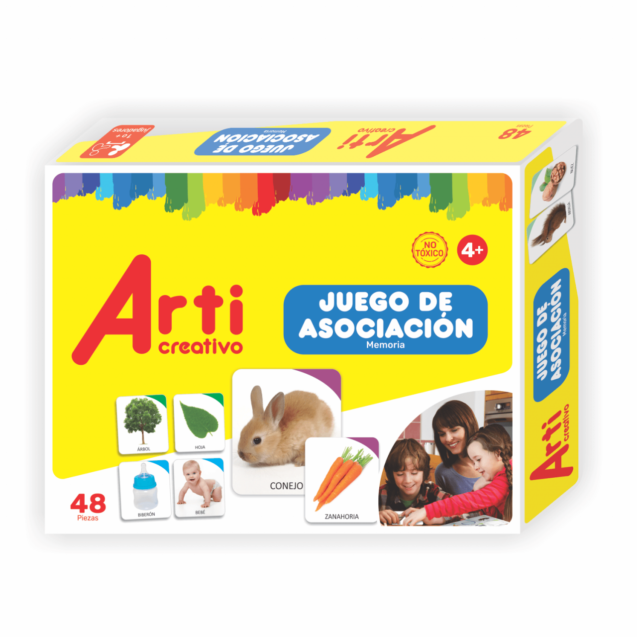 JUEGOS CON REGLAS "ASOCIACION Y MEMORIA" ARTI CREATIVO X 48 PZAS.
