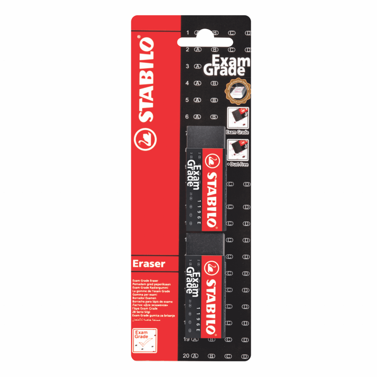 SET DE BORRADORES STABILO "EXAM GRADE GRANDES X 2 UND.