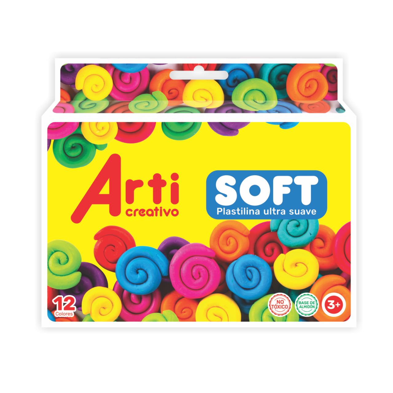 PLASTILINA ULTRA SUAVE "SOFT" ARTI CREATIVO - (NEON Y BÁSICO) ARTI CREATIVO