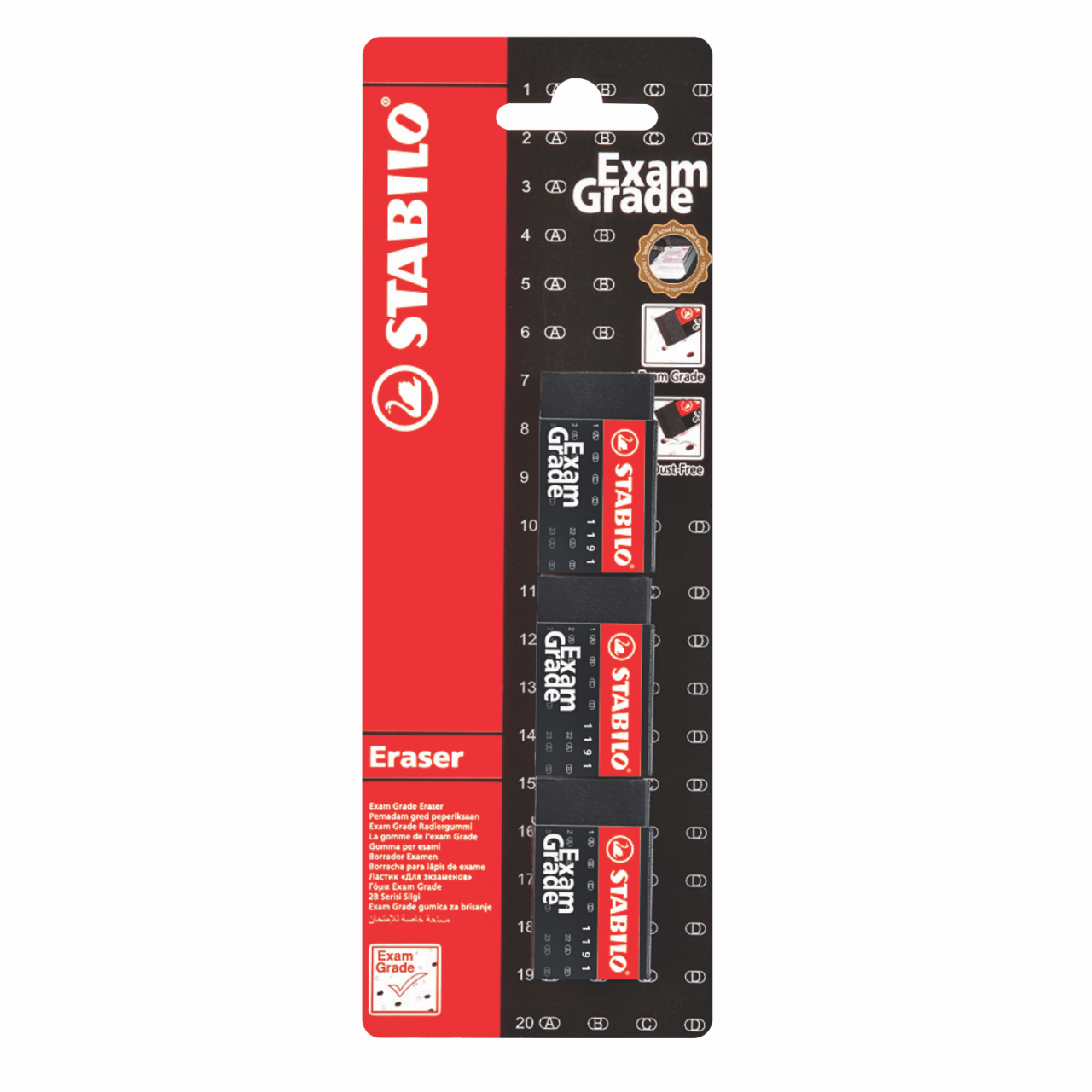 BORRADOR STABILO "EXAM GRADE" X 3 UND.