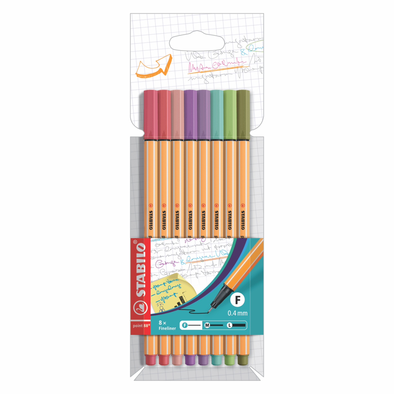 STABILO FINE PEN "POINT 88" SOFT X 8 UND