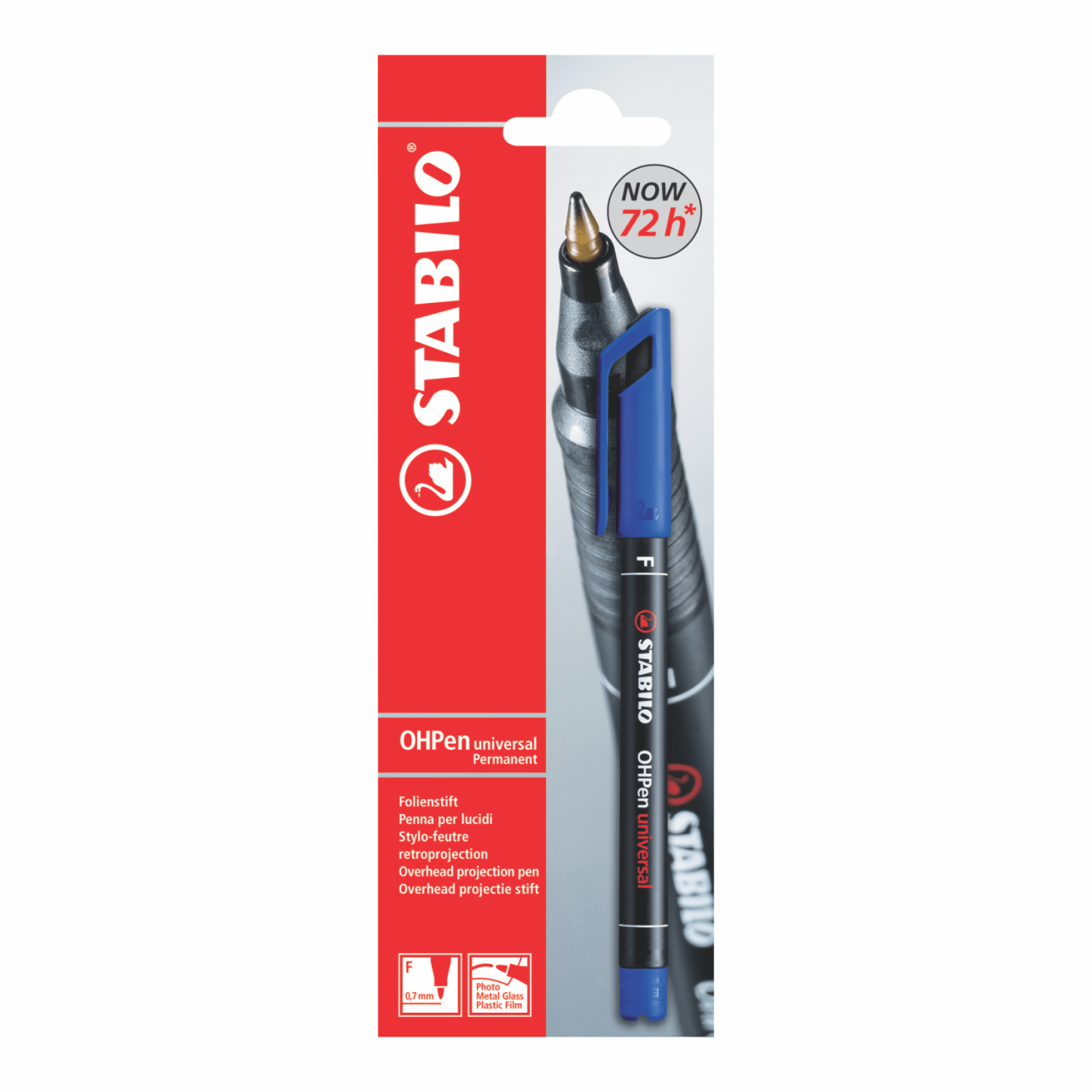 MARCADOR INDELEBLE DELGADO STABILO "OH-PEN" - AZUL