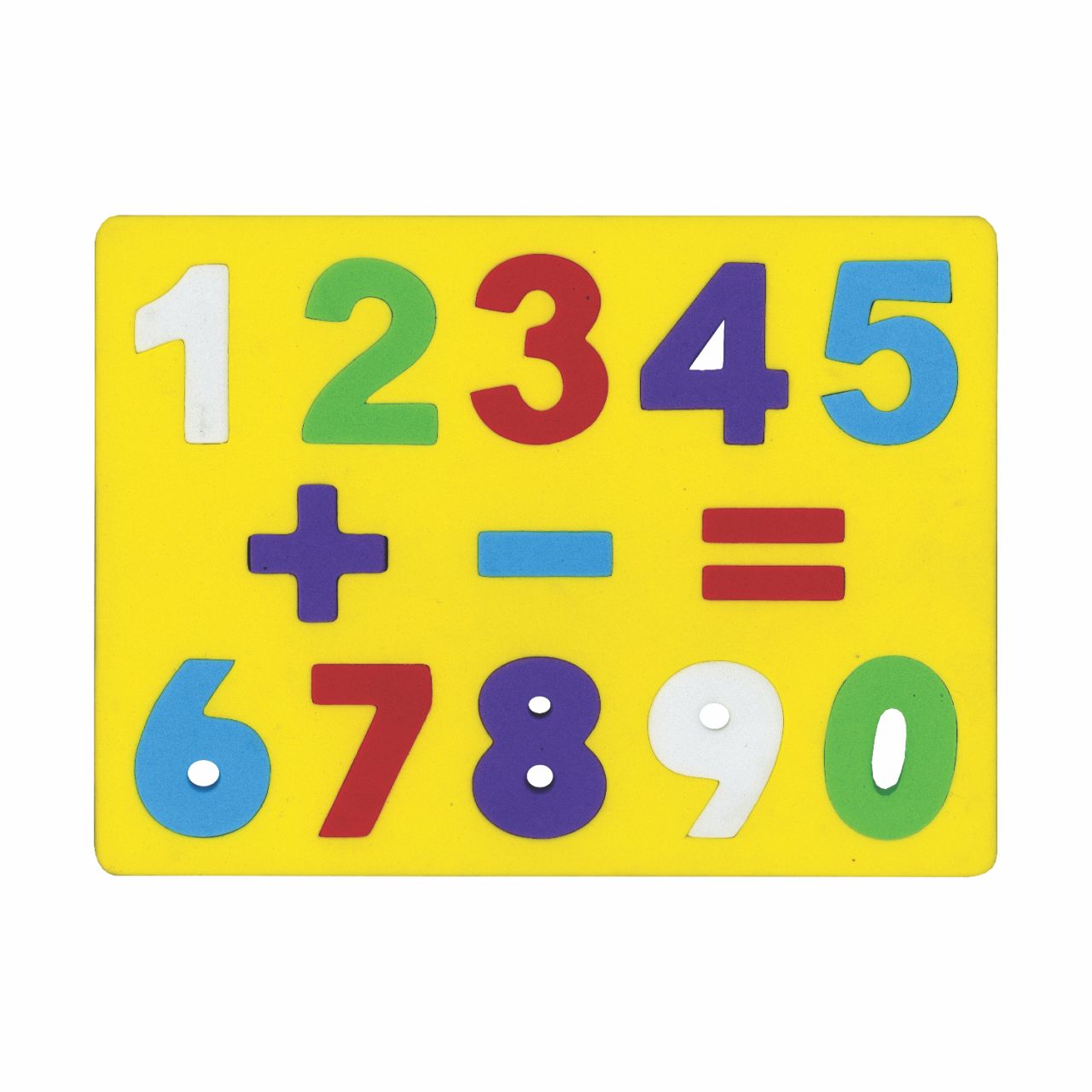 JUEGO MATEMÁTICO DE ENCAJE EN GOMA EVA "NÚMEROS" X 13PZAS. ARTI CREATIVO